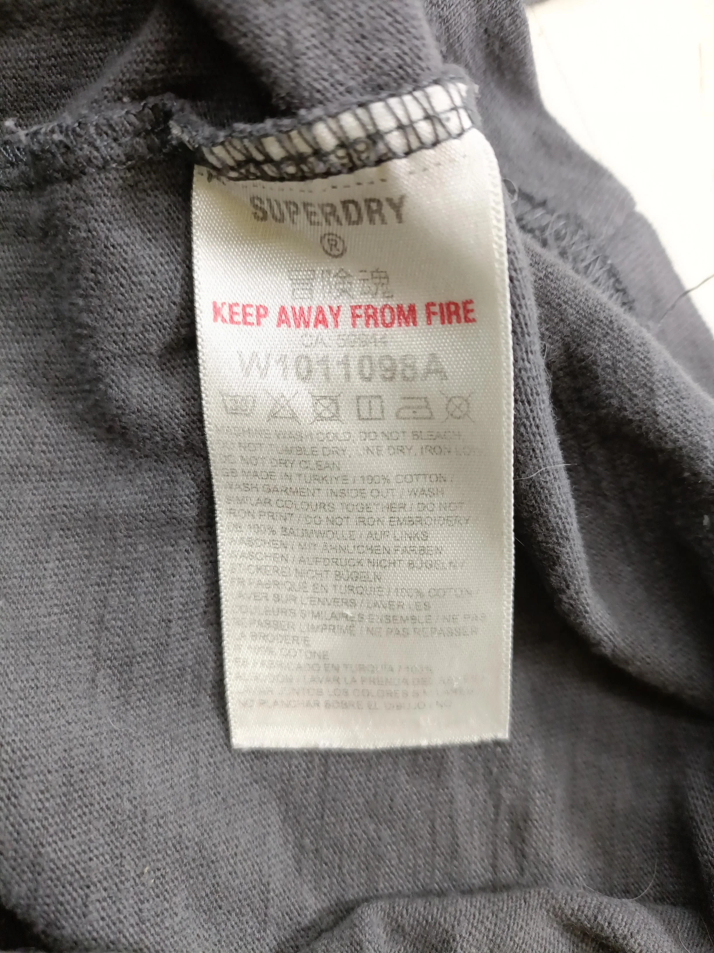 Superdry Men's T-Shirt M Grey Graphic 100% Cotton Basic - Image 7