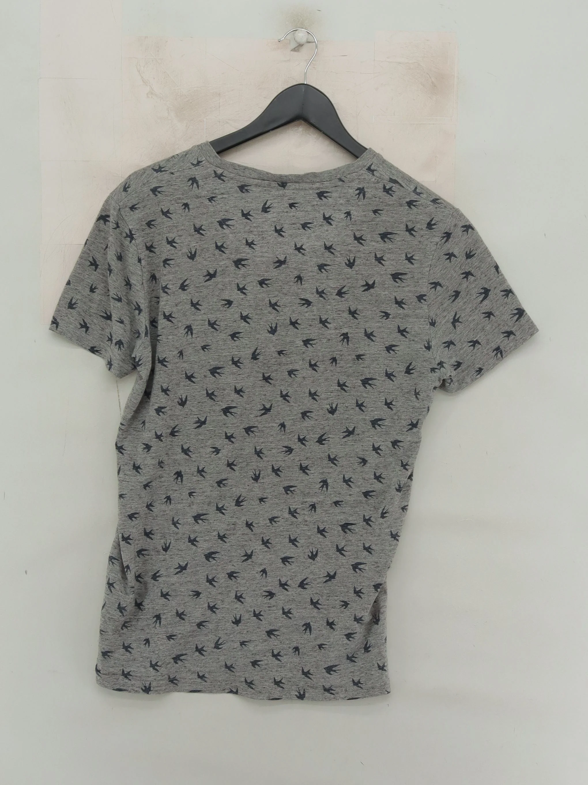 Superdry Men's T-Shirt M Grey Graphic Cotton with Polyester Basic - Image 2