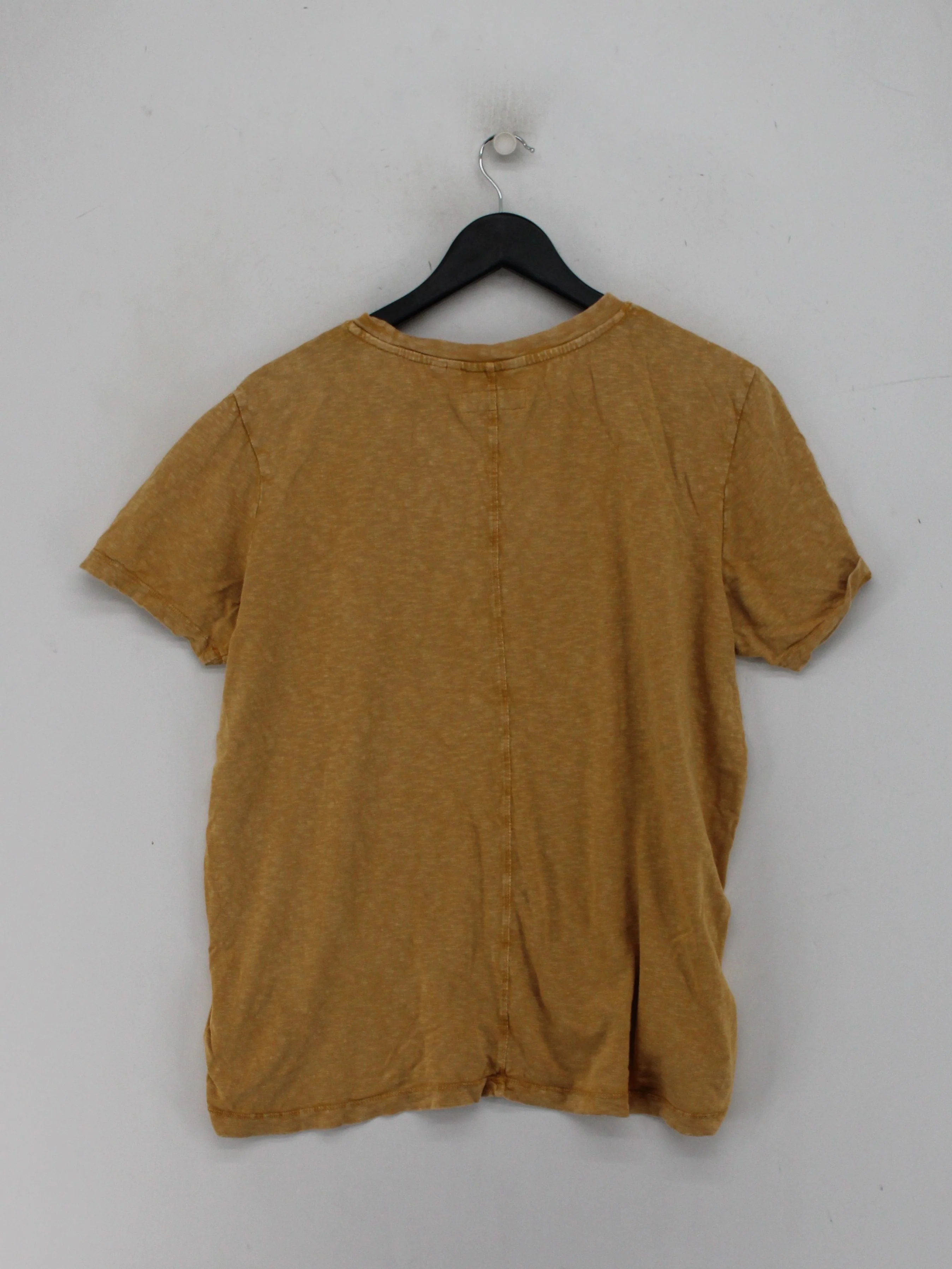 Superdry Men's T-Shirt M Yellow 100% Cotton Basic - Image 2