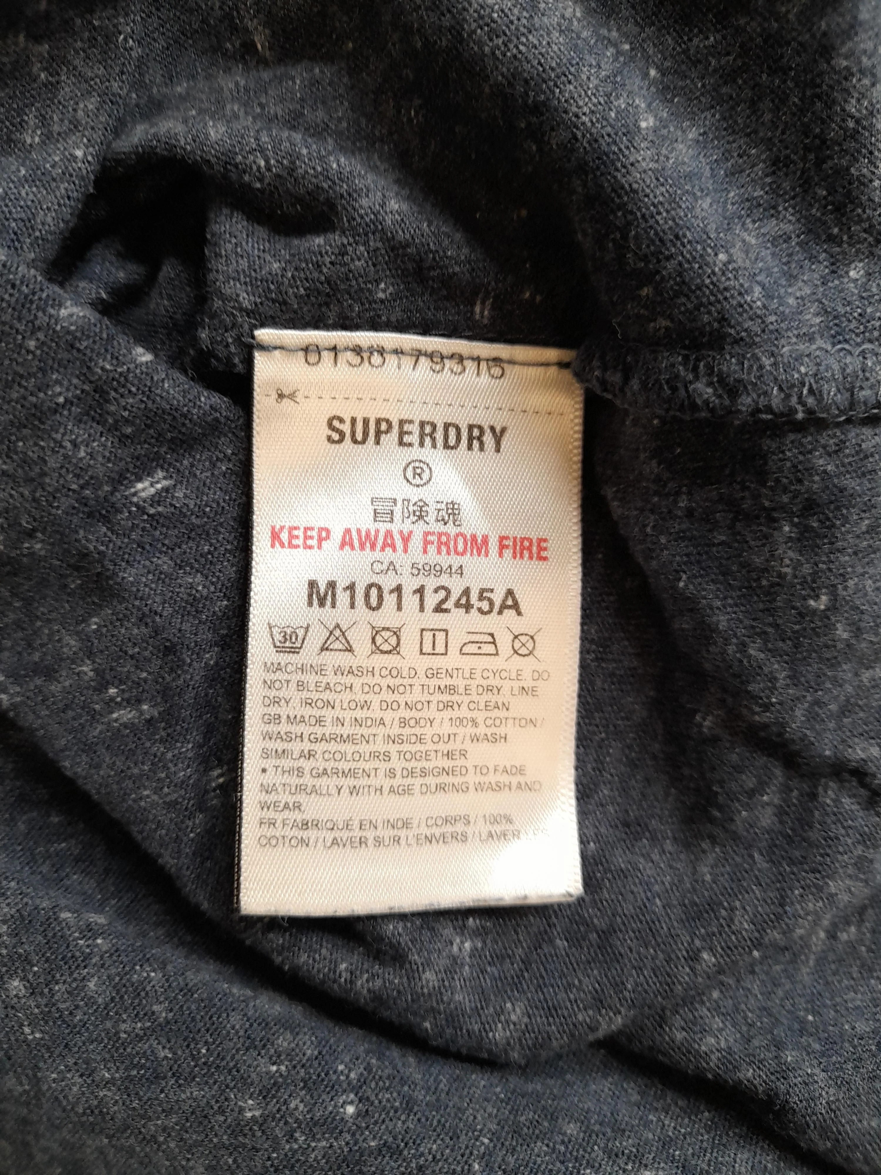 Superdry Men's T-Shirt S Blue 100% Cotton Basic - Image 6