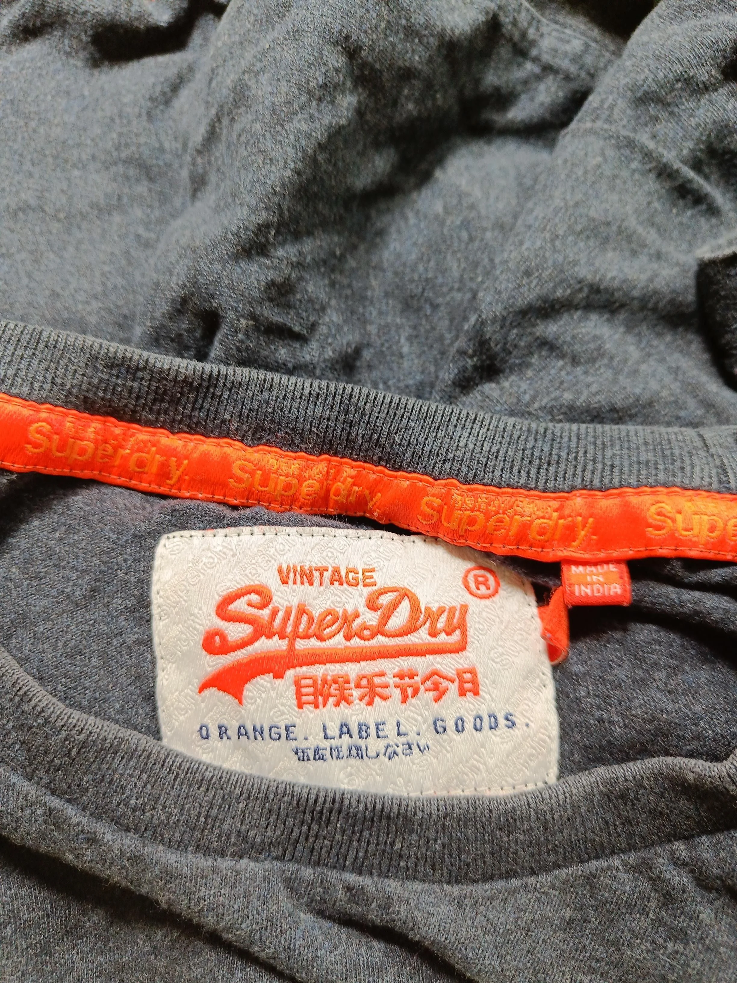 Superdry Men's T-Shirt S Grey 100% Cotton Basic - Image 5