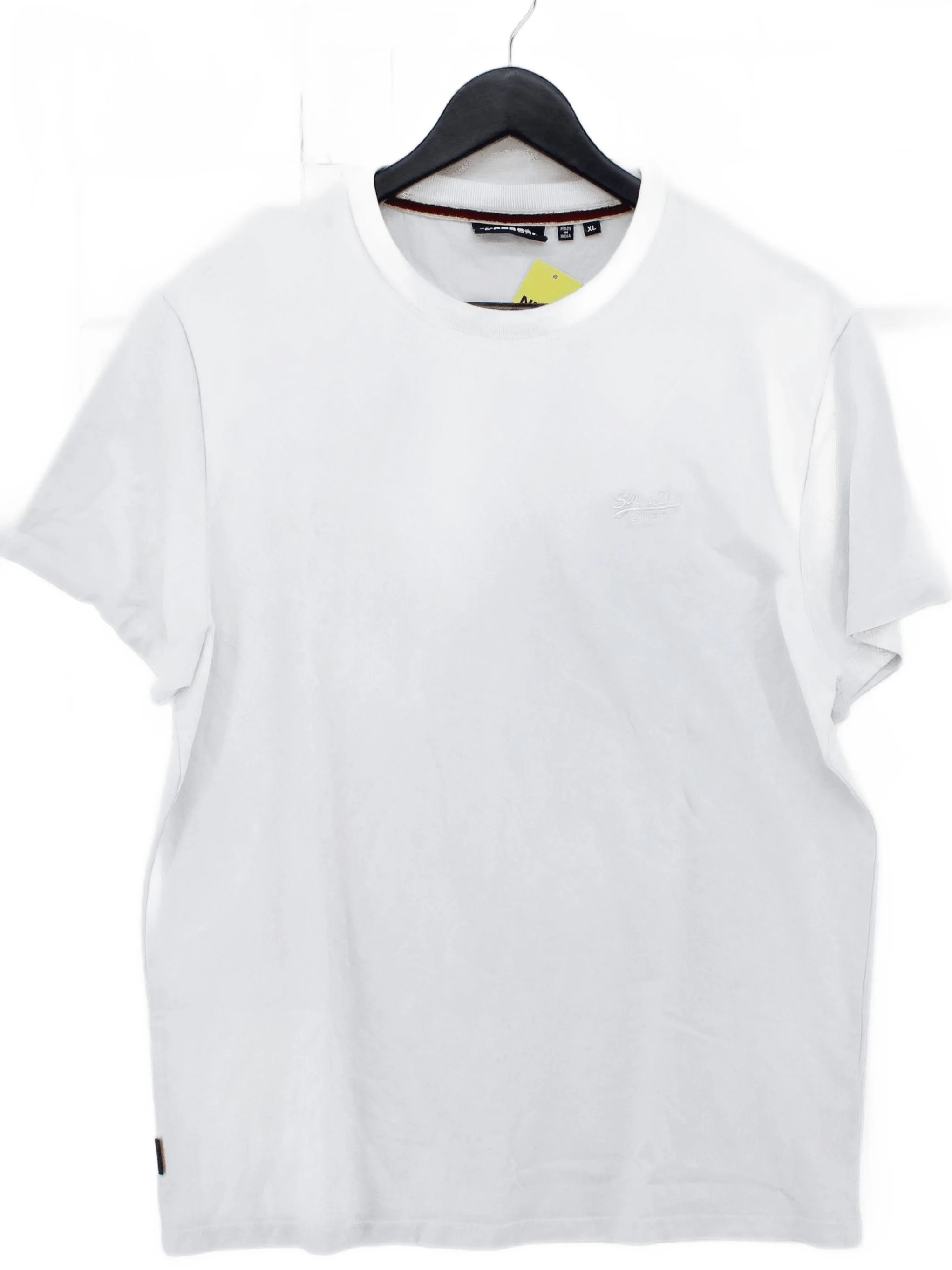Superdry Men's T-Shirt XL White 100% Cotton Basic