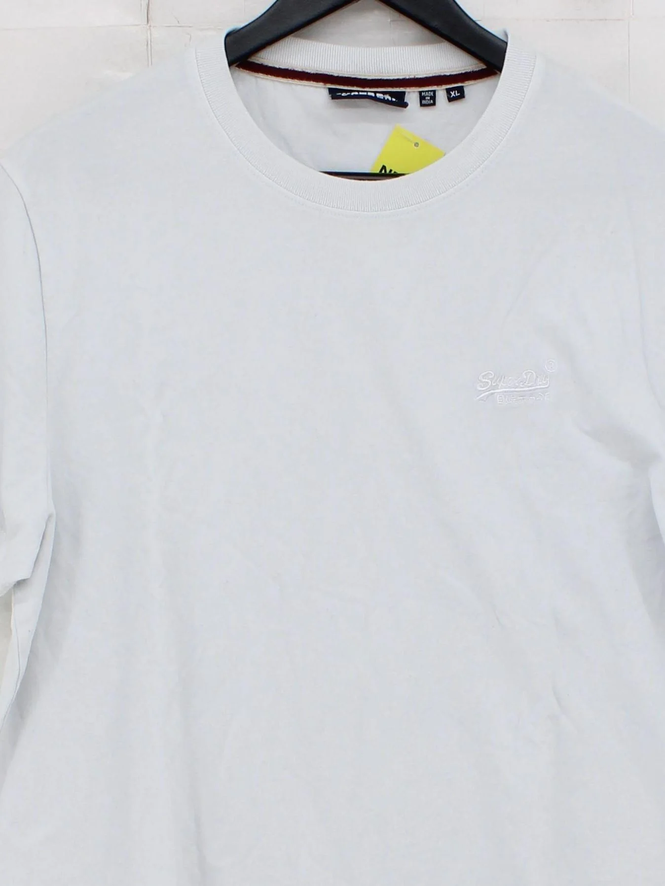 Superdry Men's T-Shirt XL White 100% Cotton Basic - Image 3