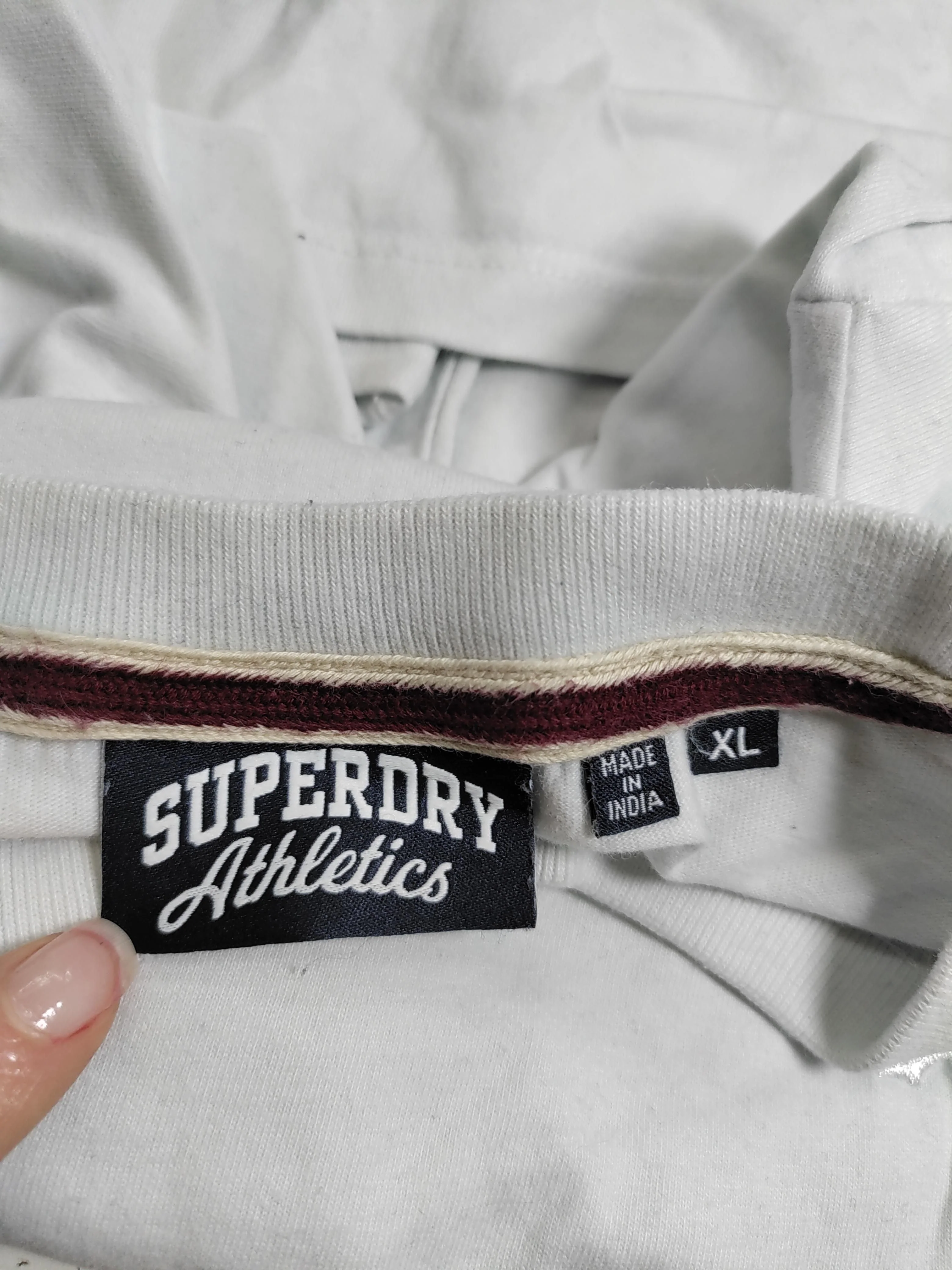 Superdry Men's T-Shirt XL White 100% Cotton Basic - Image 5