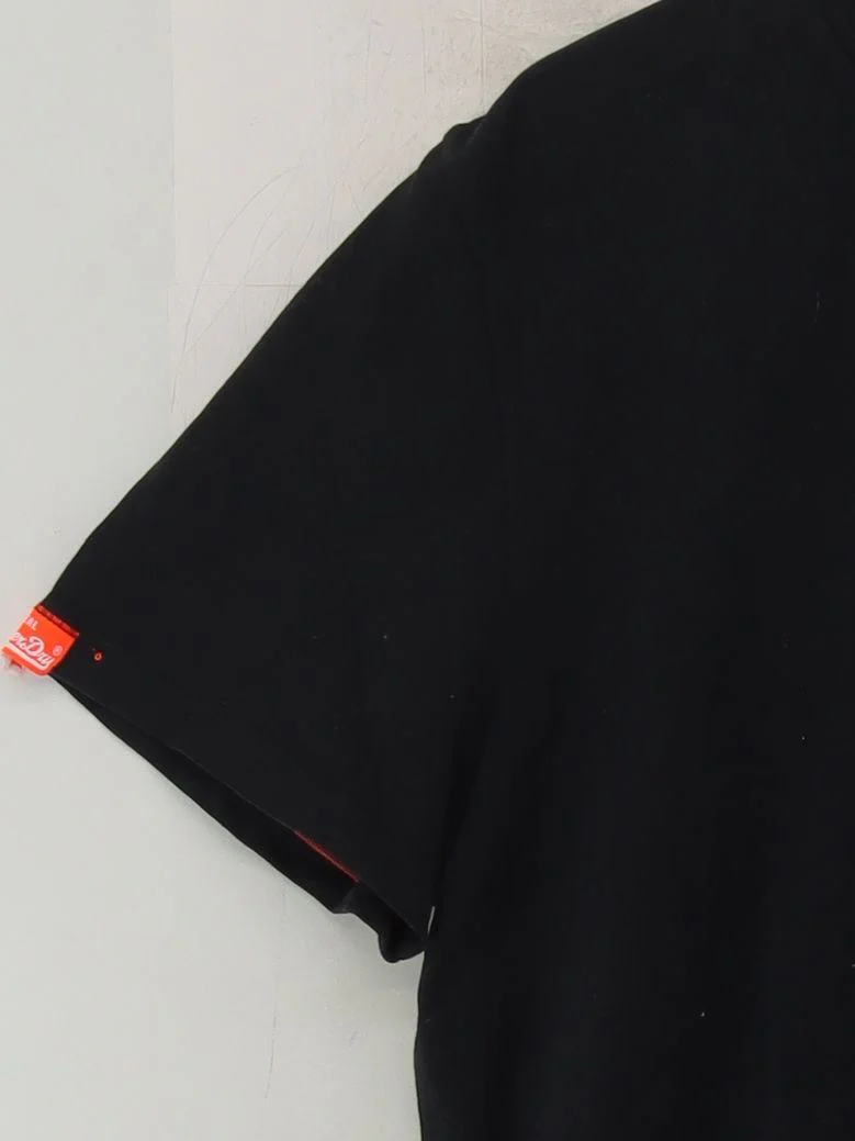Superdry Men's T-Shirt XXL Black 100% Cotton Basic - Image 4