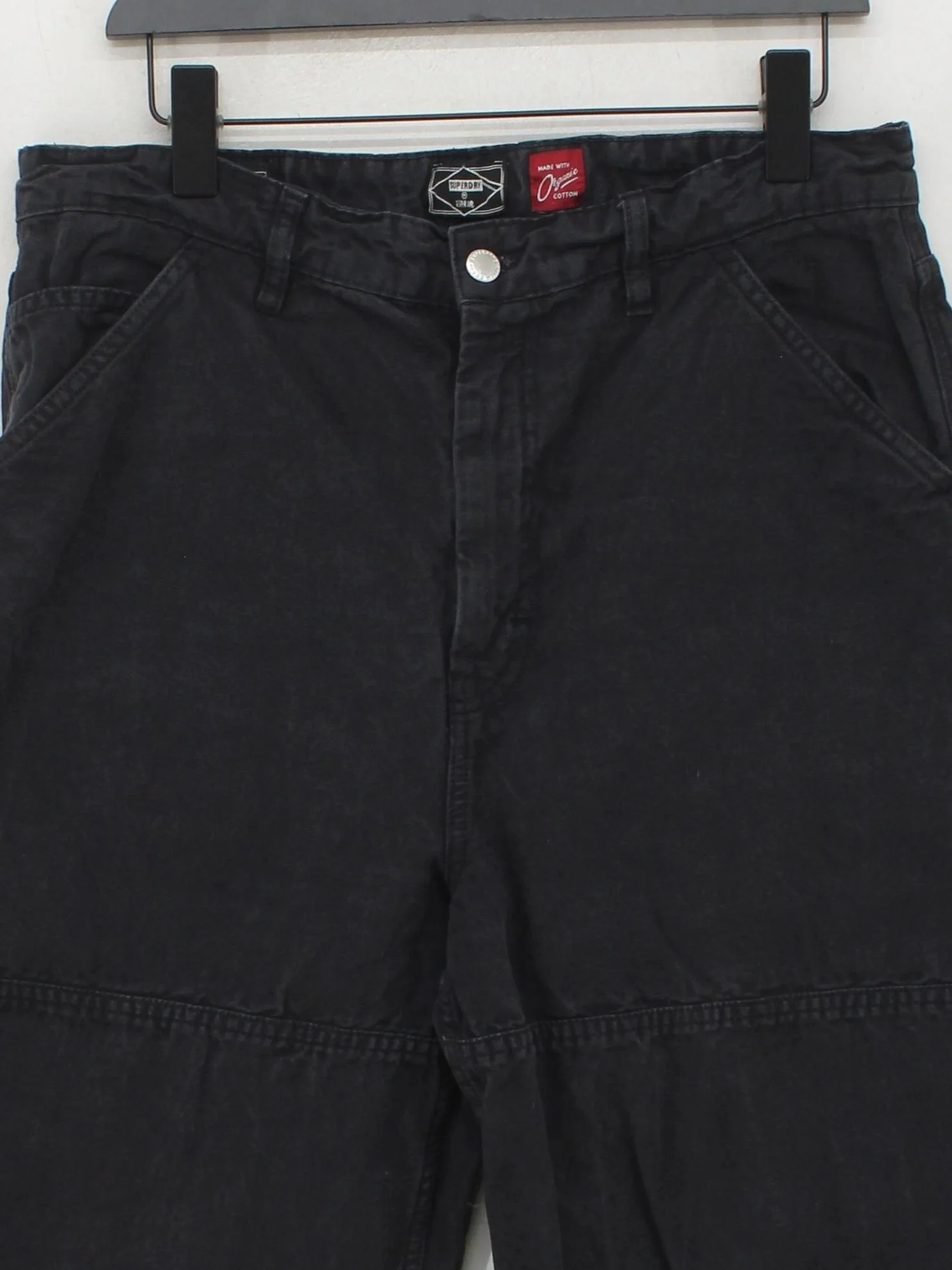 Superdry Men's Trousers M Black 100% Cotton Straight Cargo - Image 3