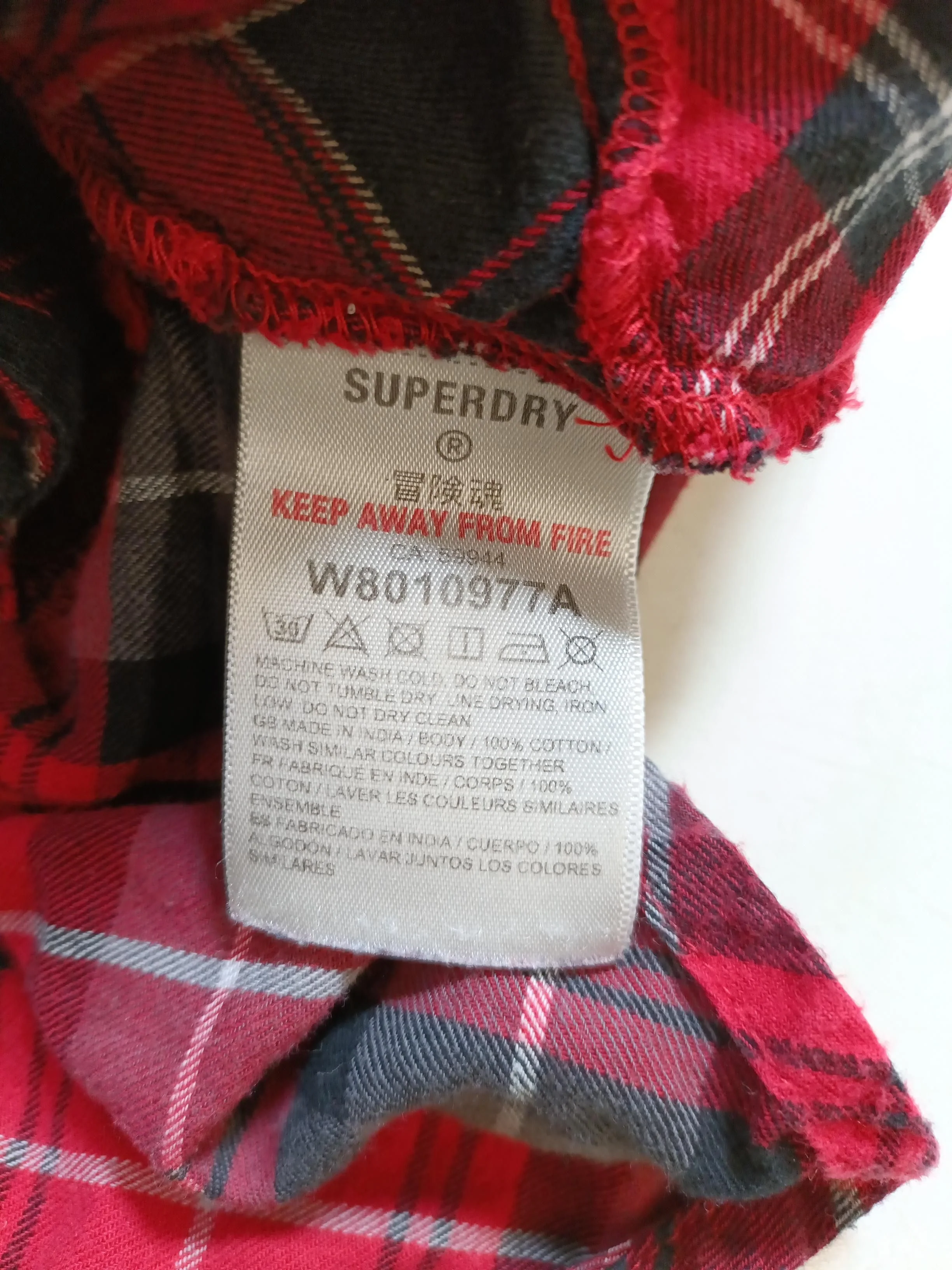 Superdry Mini Dress UK10 in Multi - Image 6