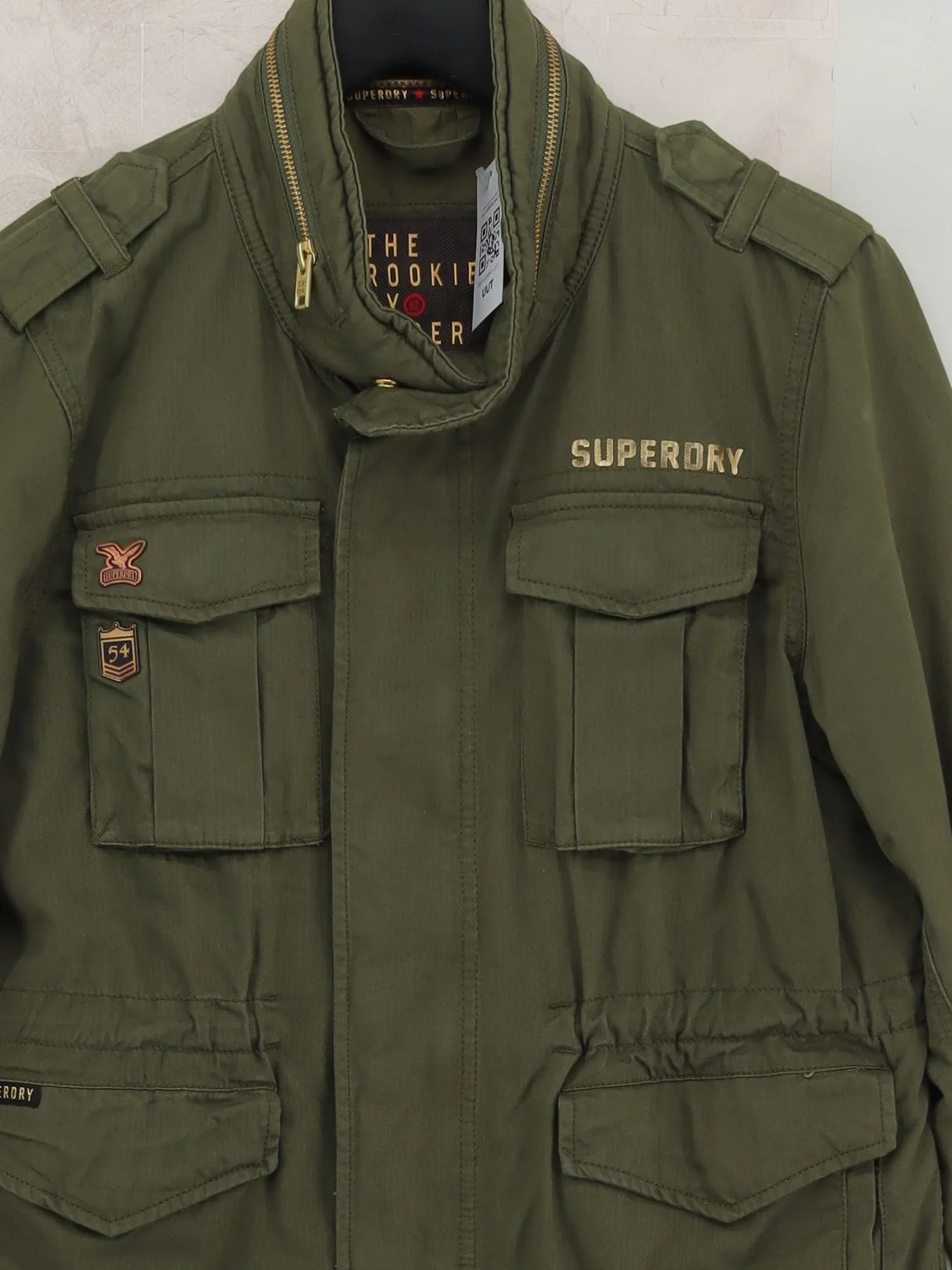 Superdry Overcoat jacket green - Image 3
