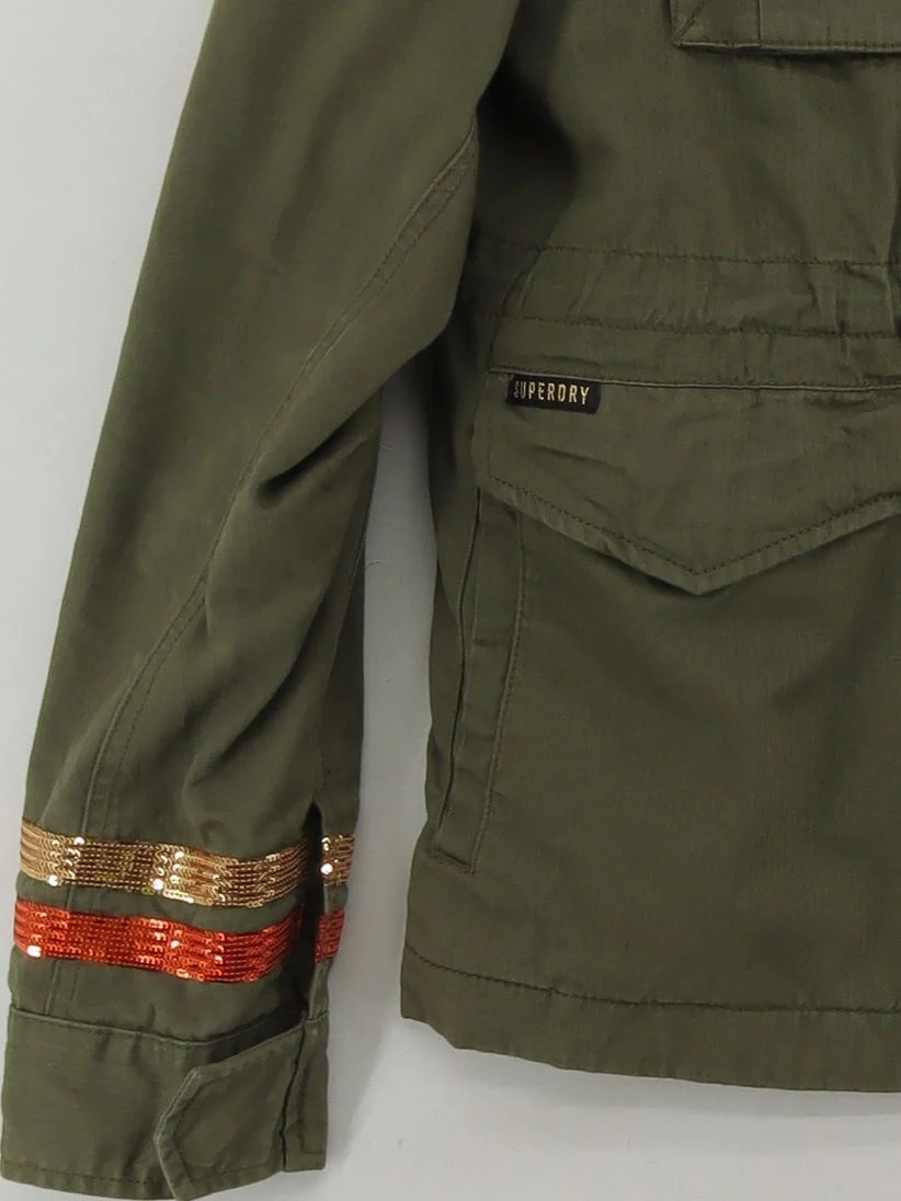 Superdry Overcoat jacket green - Image 4