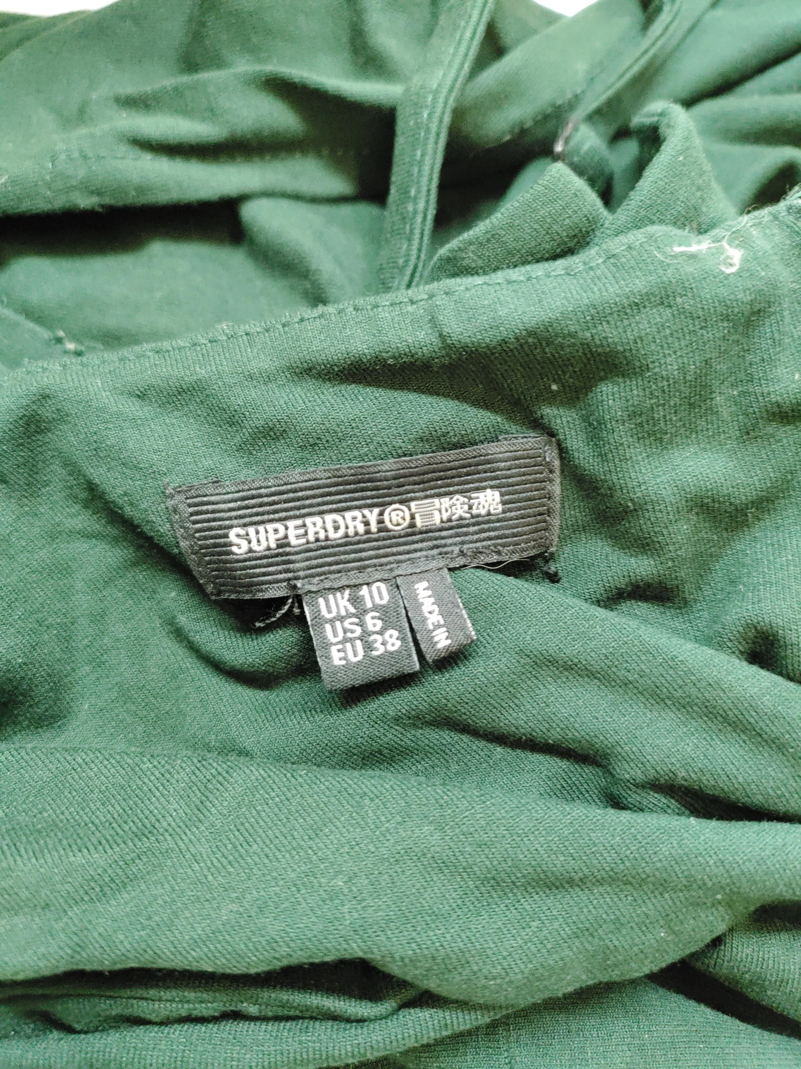 Superdry Slip Midi Dress UK10 in Green - Image 6