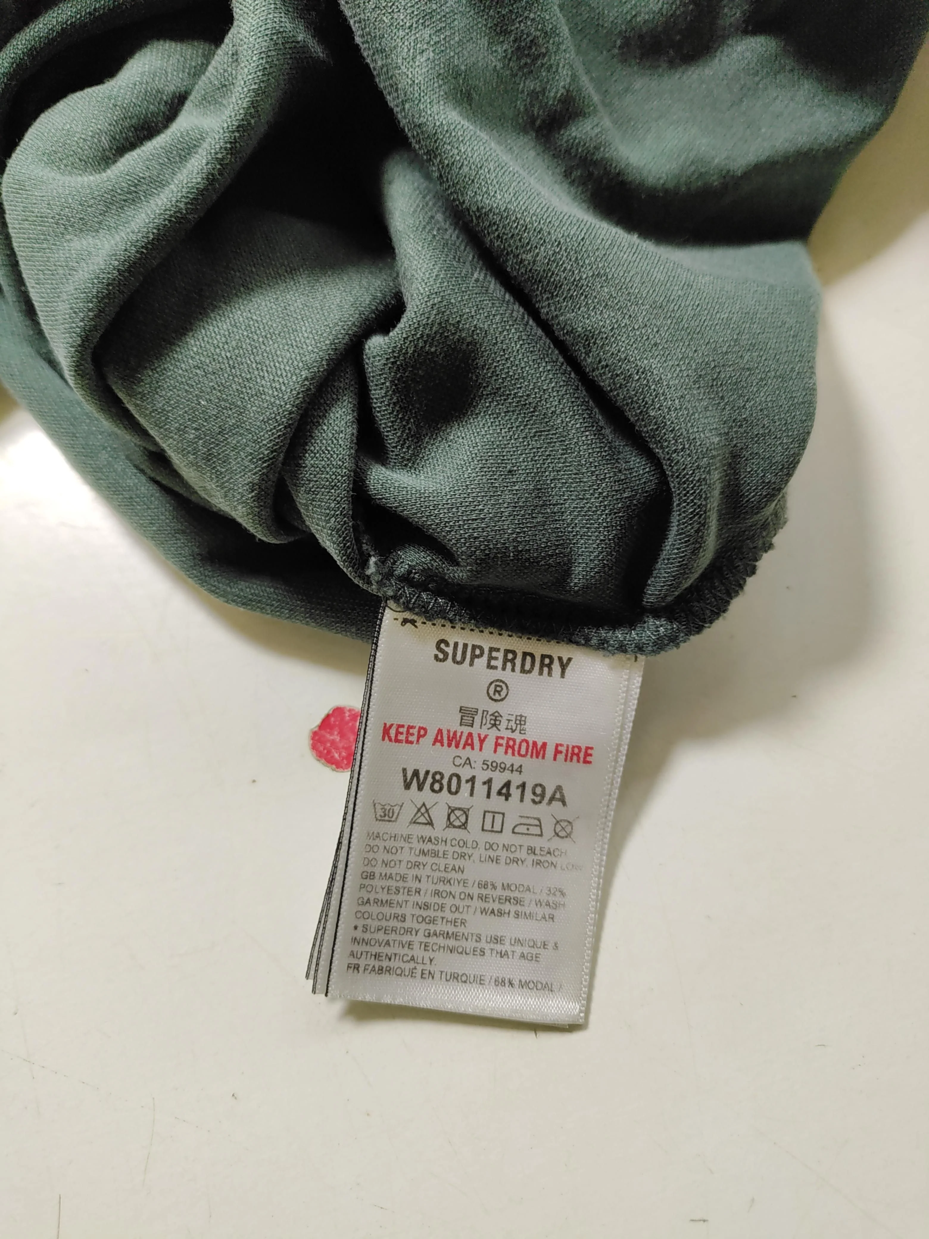 Superdry Slip Midi Dress UK8 in Green - Image 6