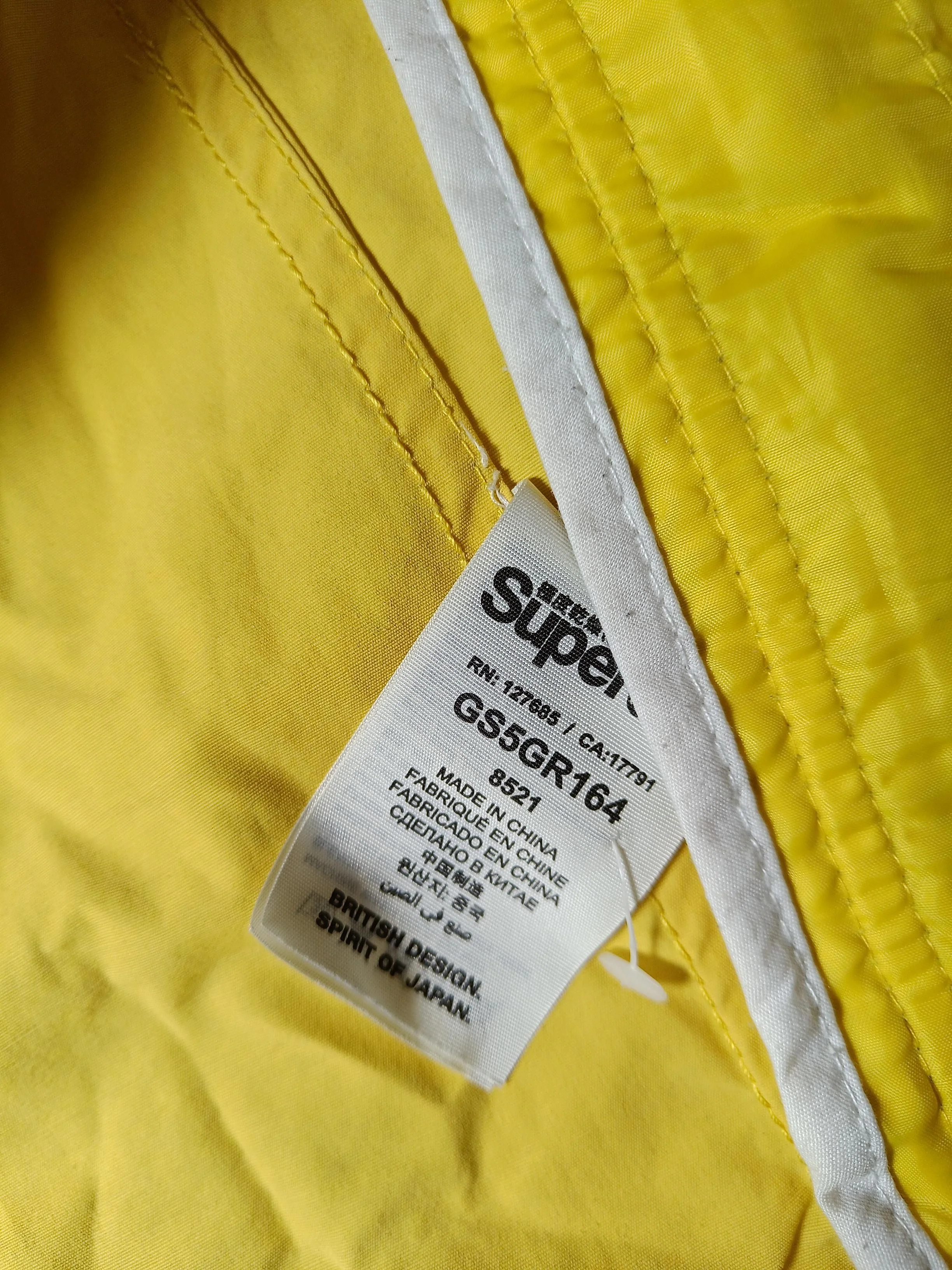 Superdry Windbreaker jacket yellow - Image 6