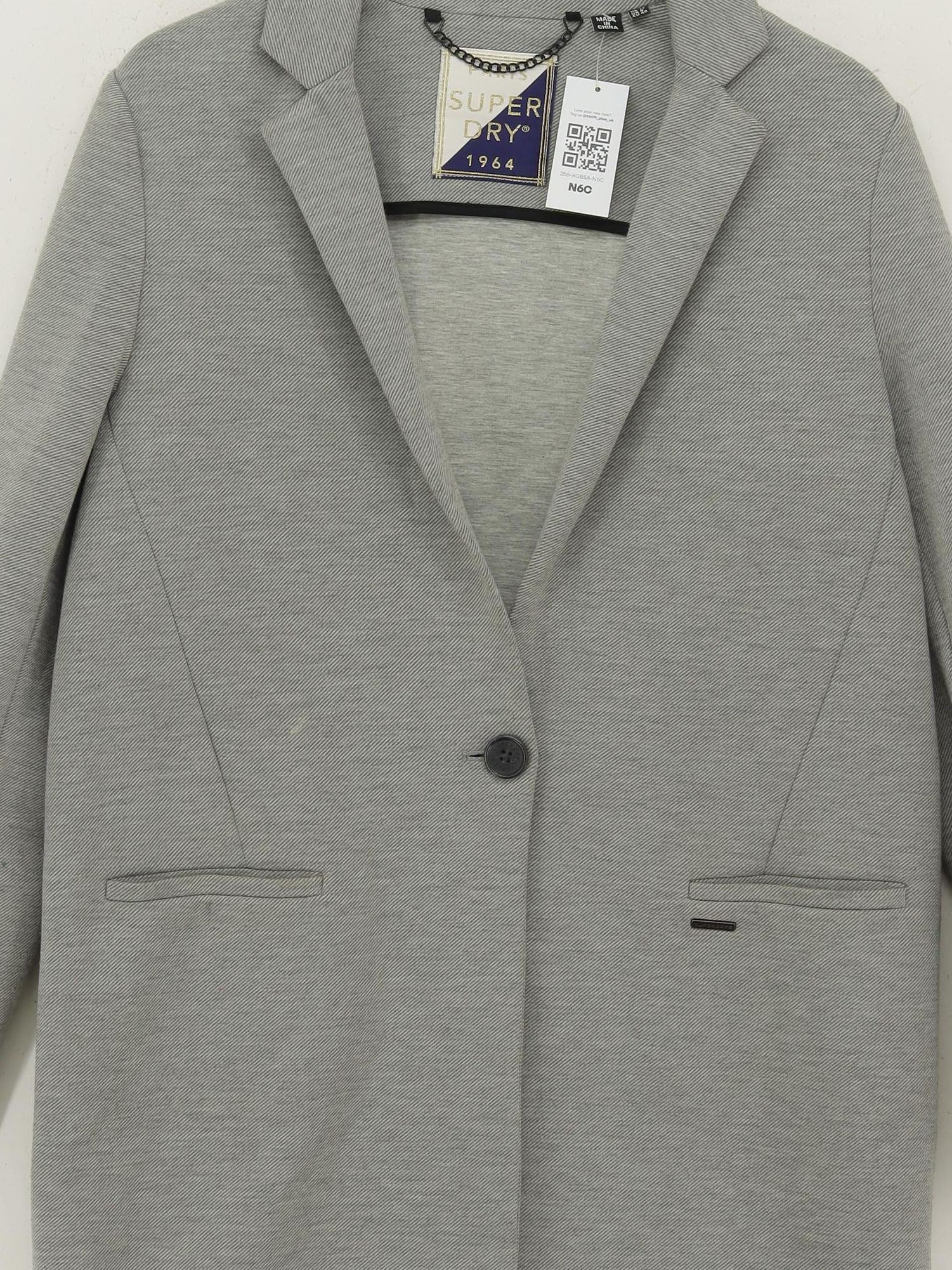 Superdry Women's Coat UK 12 Grey Polyester - Image 3