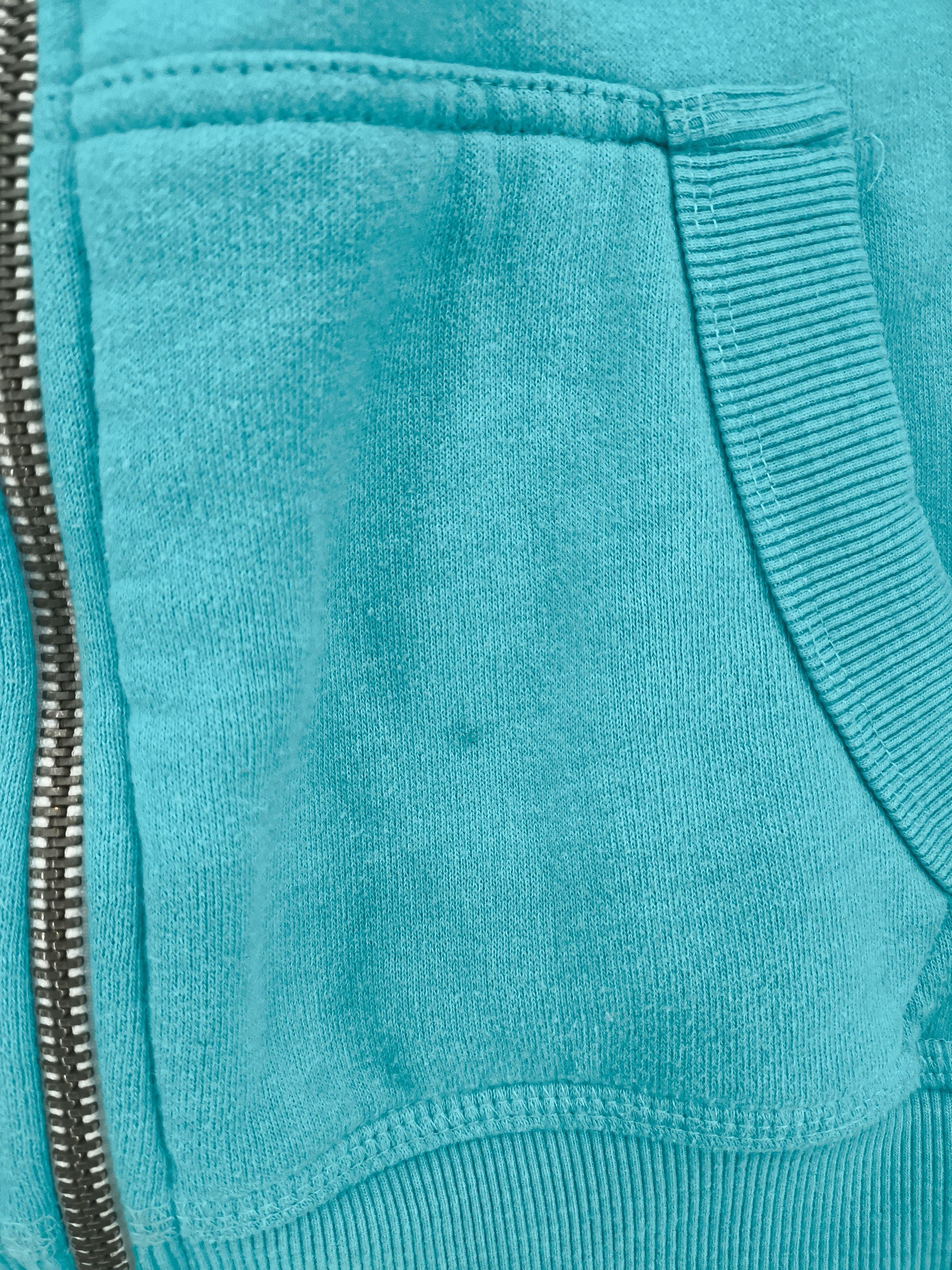 Superdry Women's Hoodie L Blue Graphic Cotton with Polyester Pullover - Image 7