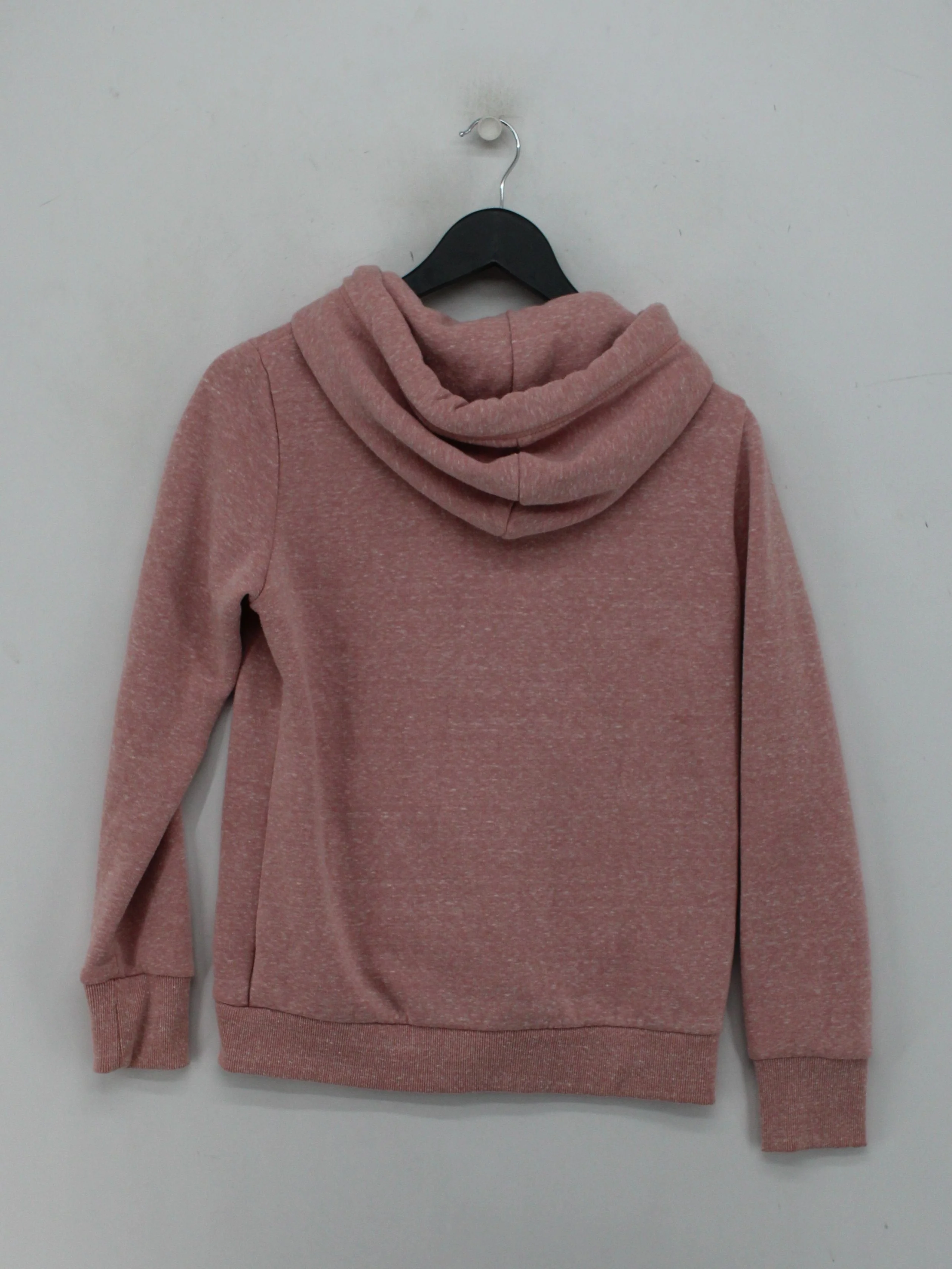 Superdry Women's Hoodie L Pink Polyester with Cotton, Viscose Pullover - Image 2