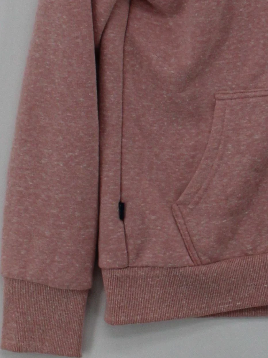 Superdry Women's Hoodie L Pink Polyester with Cotton, Viscose Pullover - Image 4