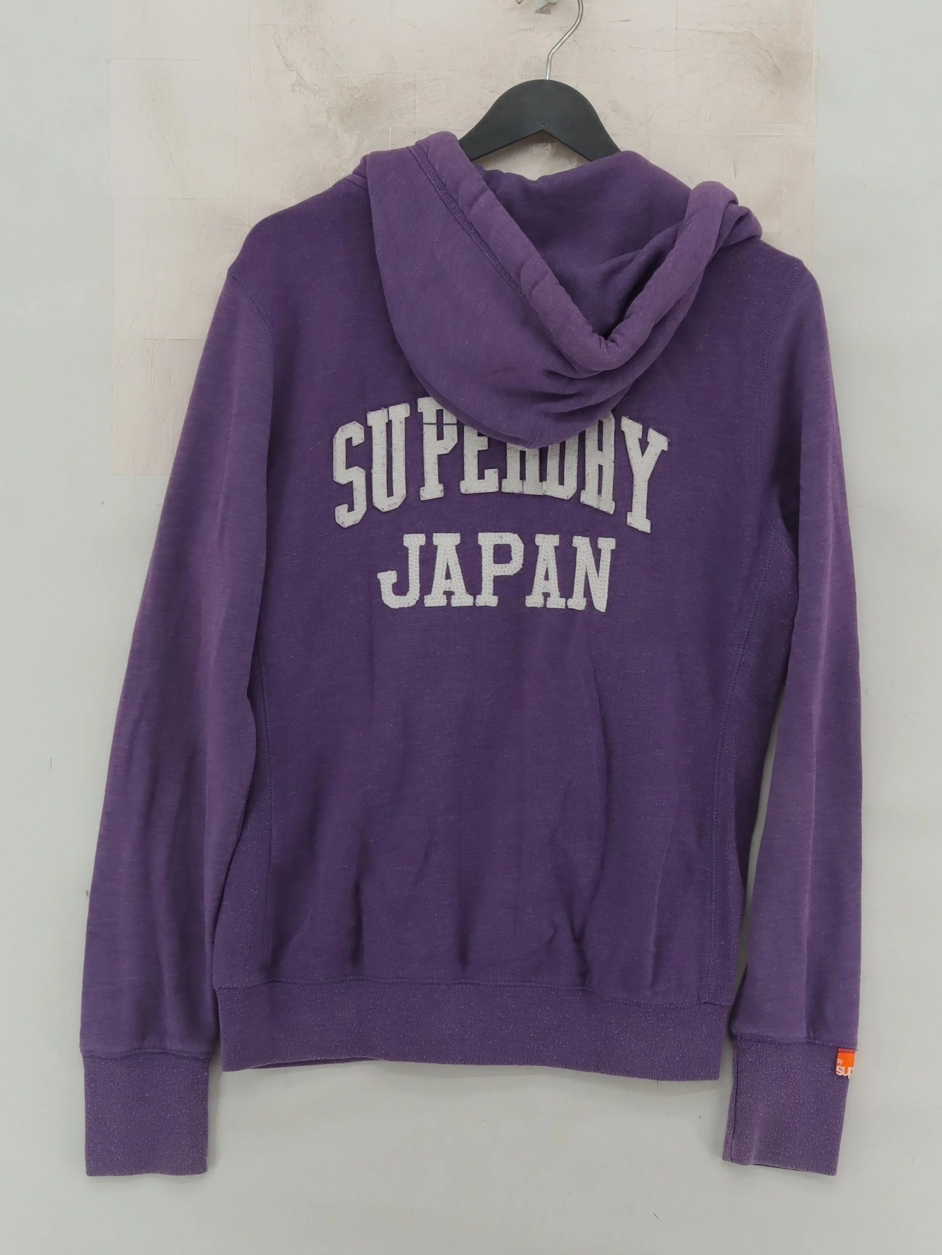 Superdry Women's Hoodie L Purple Graphic 100% Other Pullover - Image 2