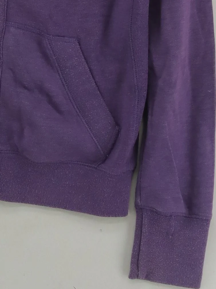 Superdry Women's Hoodie L Purple Graphic 100% Other Pullover - Image 4