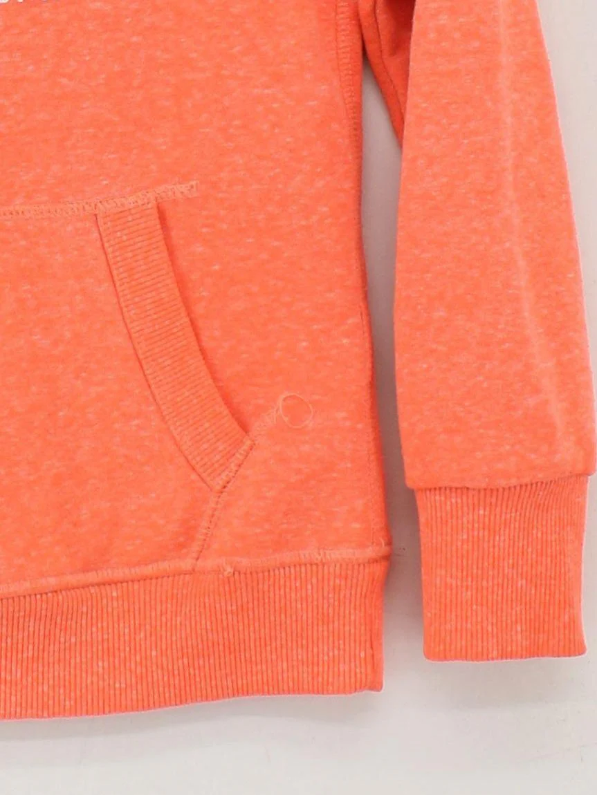 Superdry Women's Hoodie S Orange Polyester with Cotton Pullover - Image 4