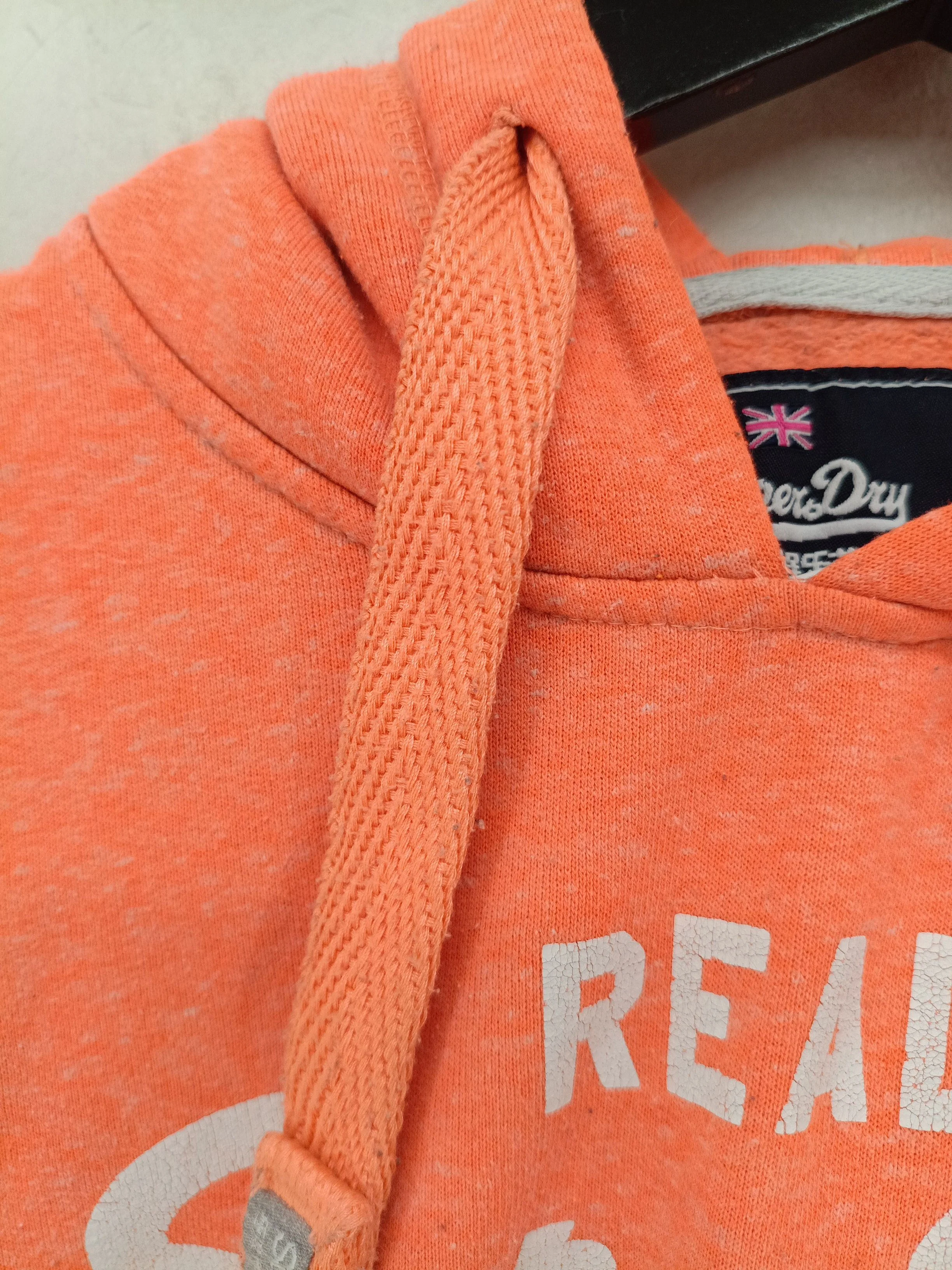 Superdry Women's Hoodie S Orange Polyester with Cotton Pullover - Image 5