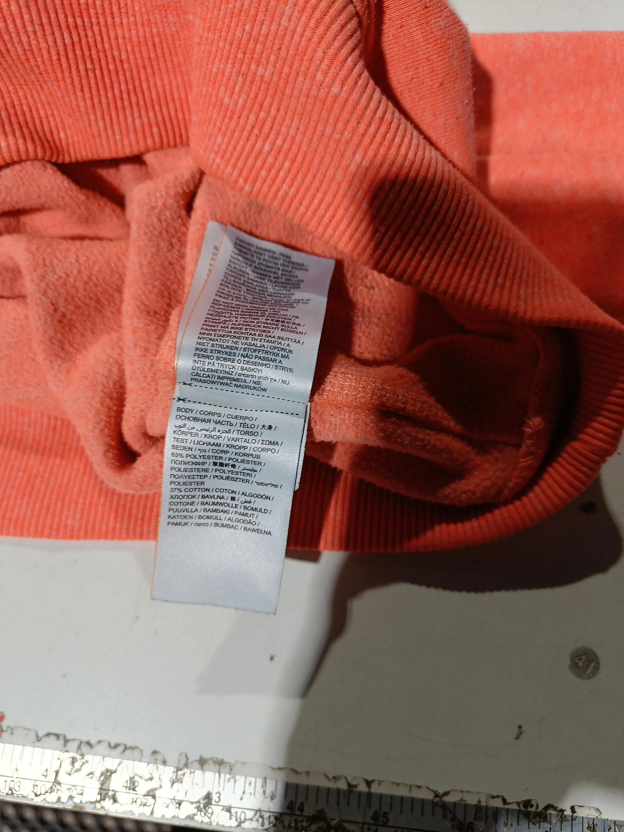 Superdry Women's Hoodie S Orange Polyester with Cotton Pullover - Image 8