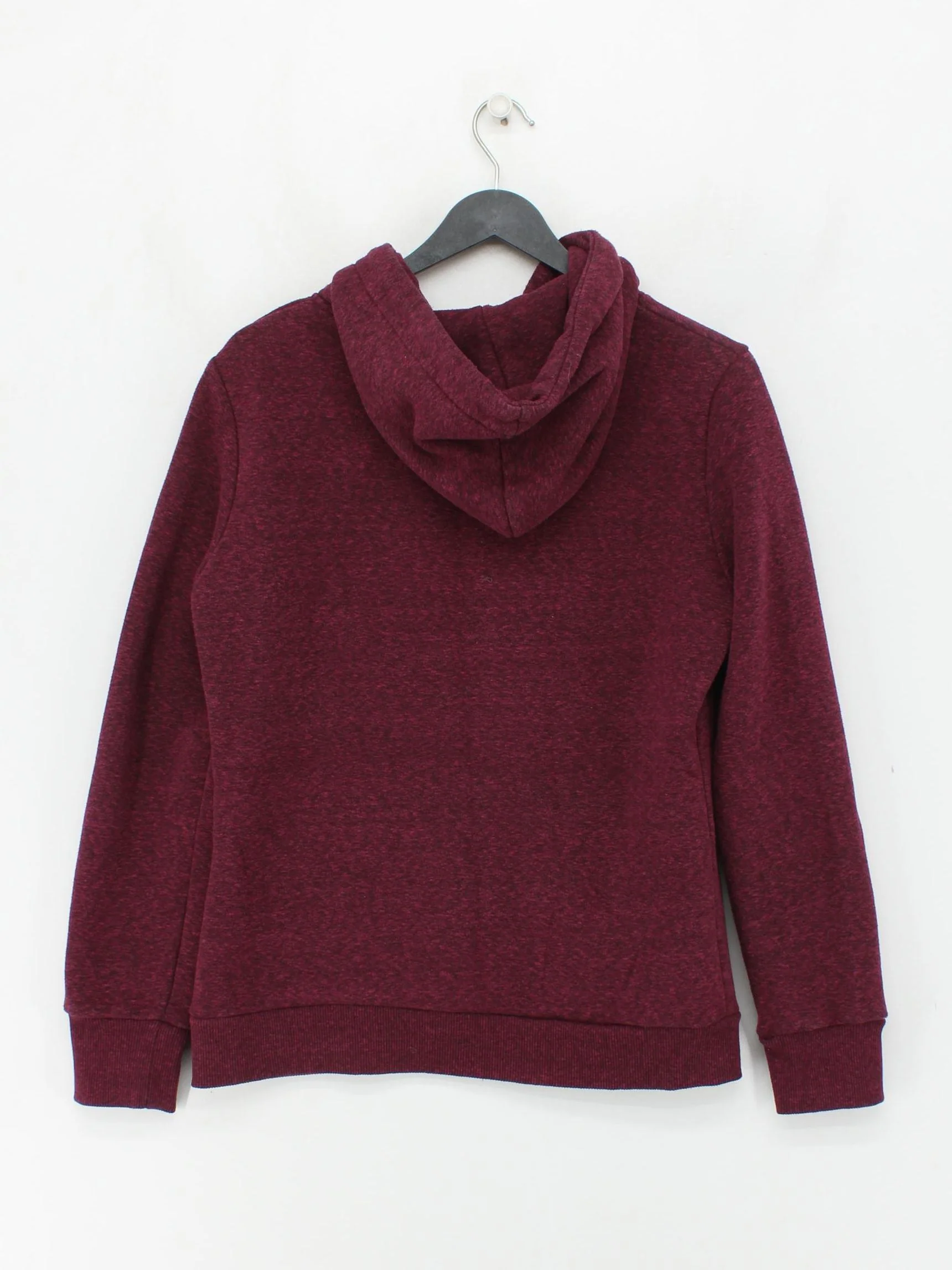Superdry Women's Hoodie S Red Cotton with Polyester, Viscose Pullover - Image 2