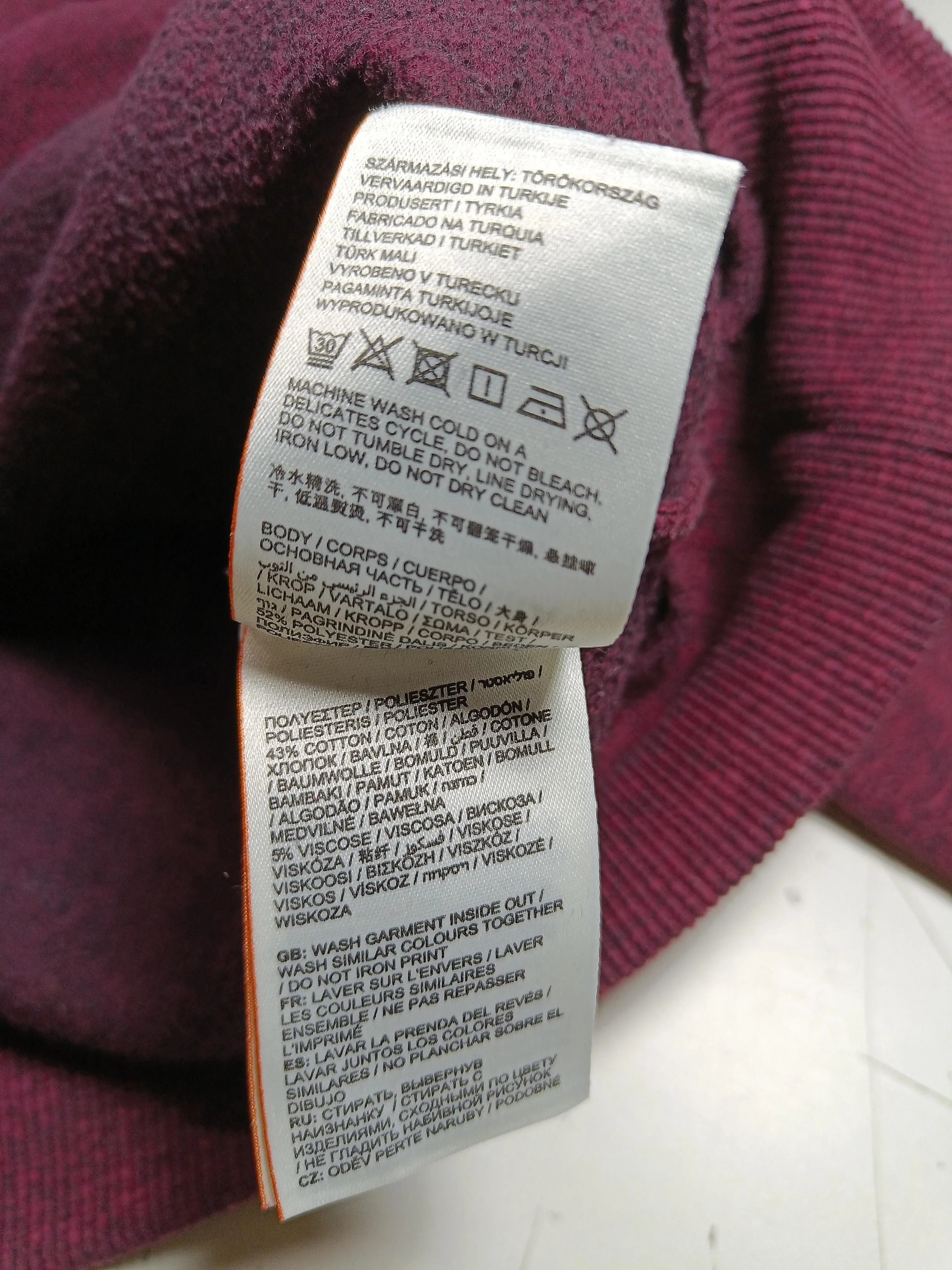 Superdry Women's Hoodie S Red Cotton with Polyester, Viscose Pullover - Image 6