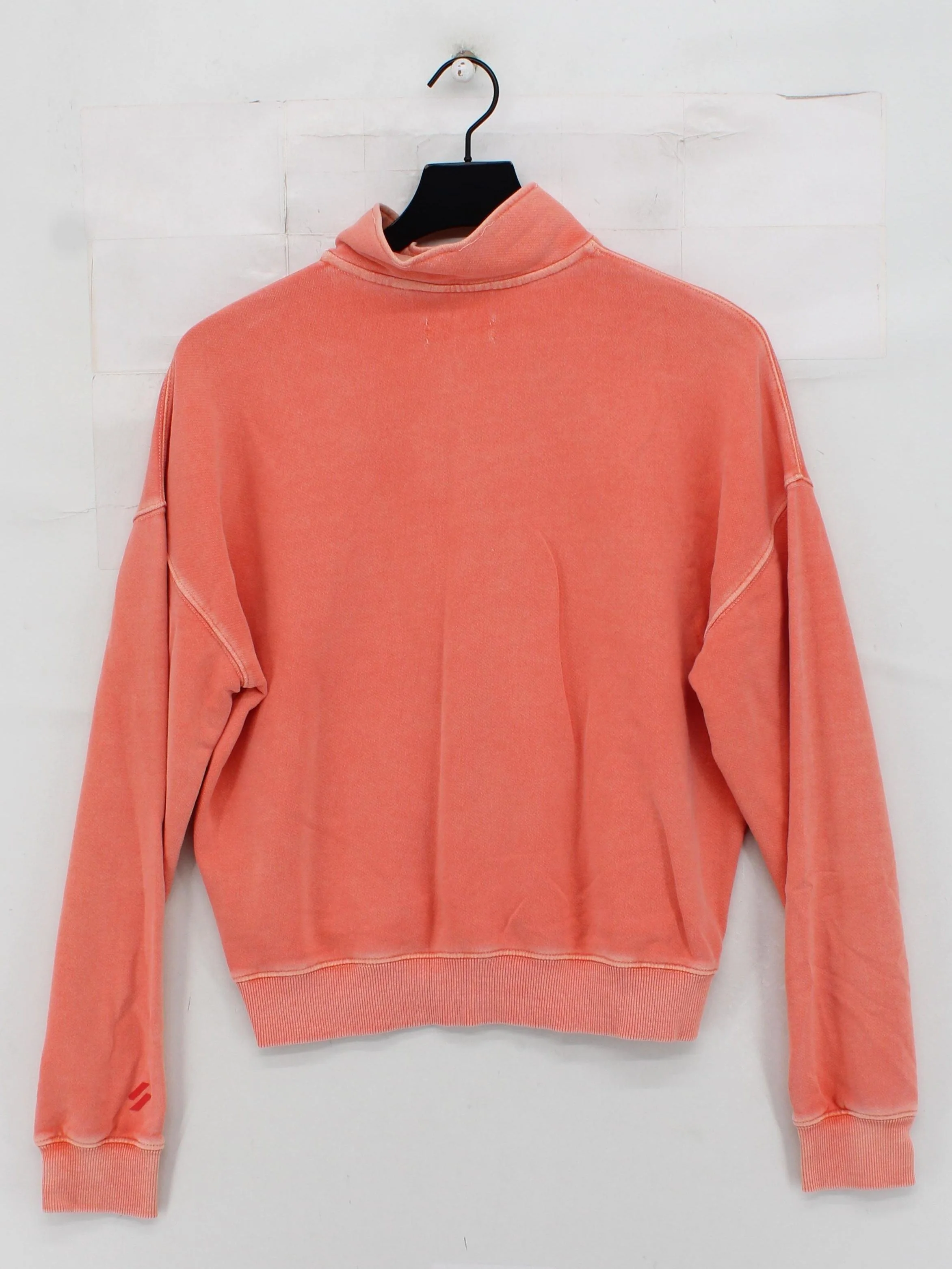 Superdry Women's Hoodie UK 12 Orange 100% Cotton Pullover - Image 2