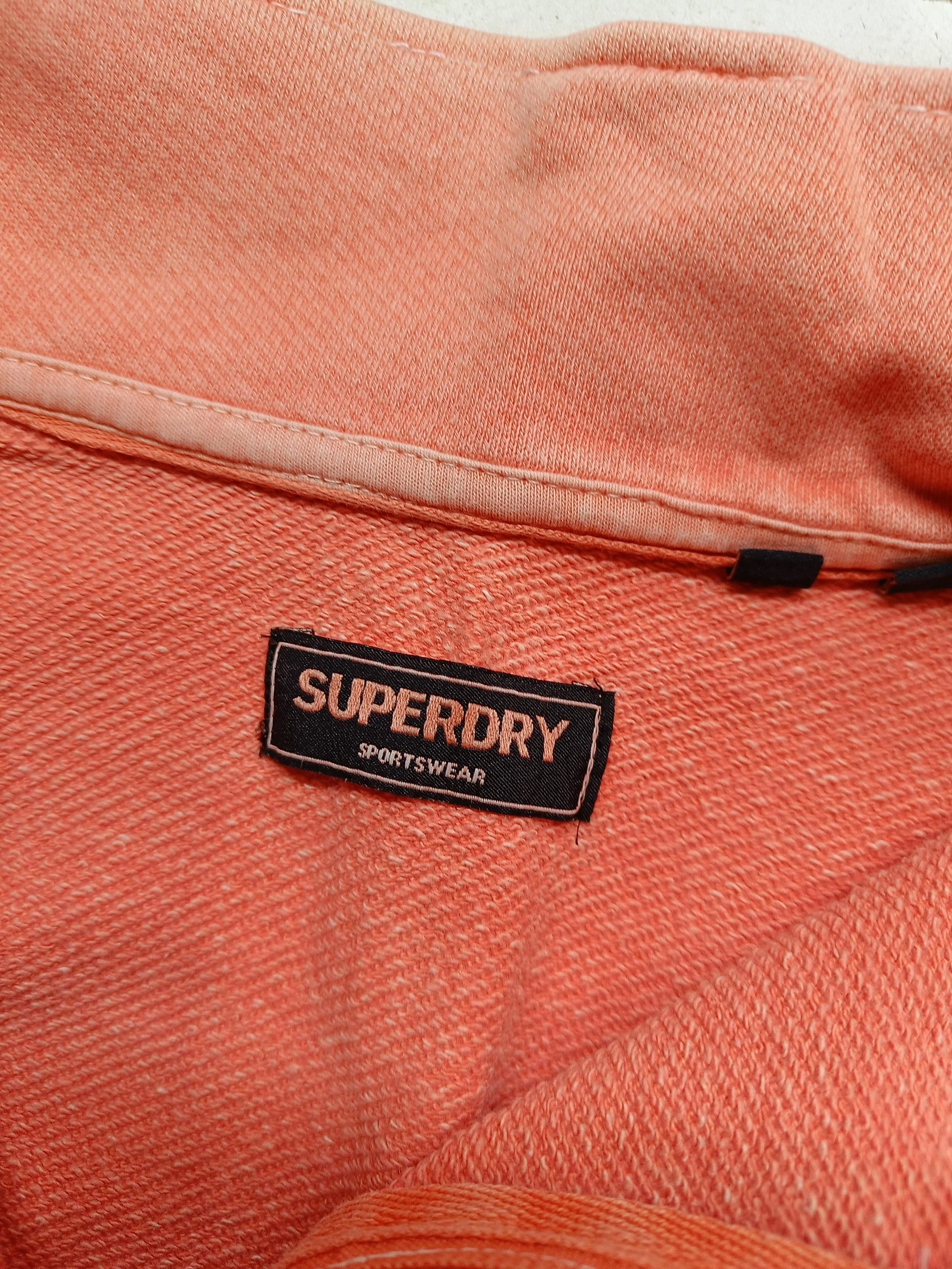 Superdry Women's Hoodie UK 12 Orange 100% Cotton Pullover - Image 6