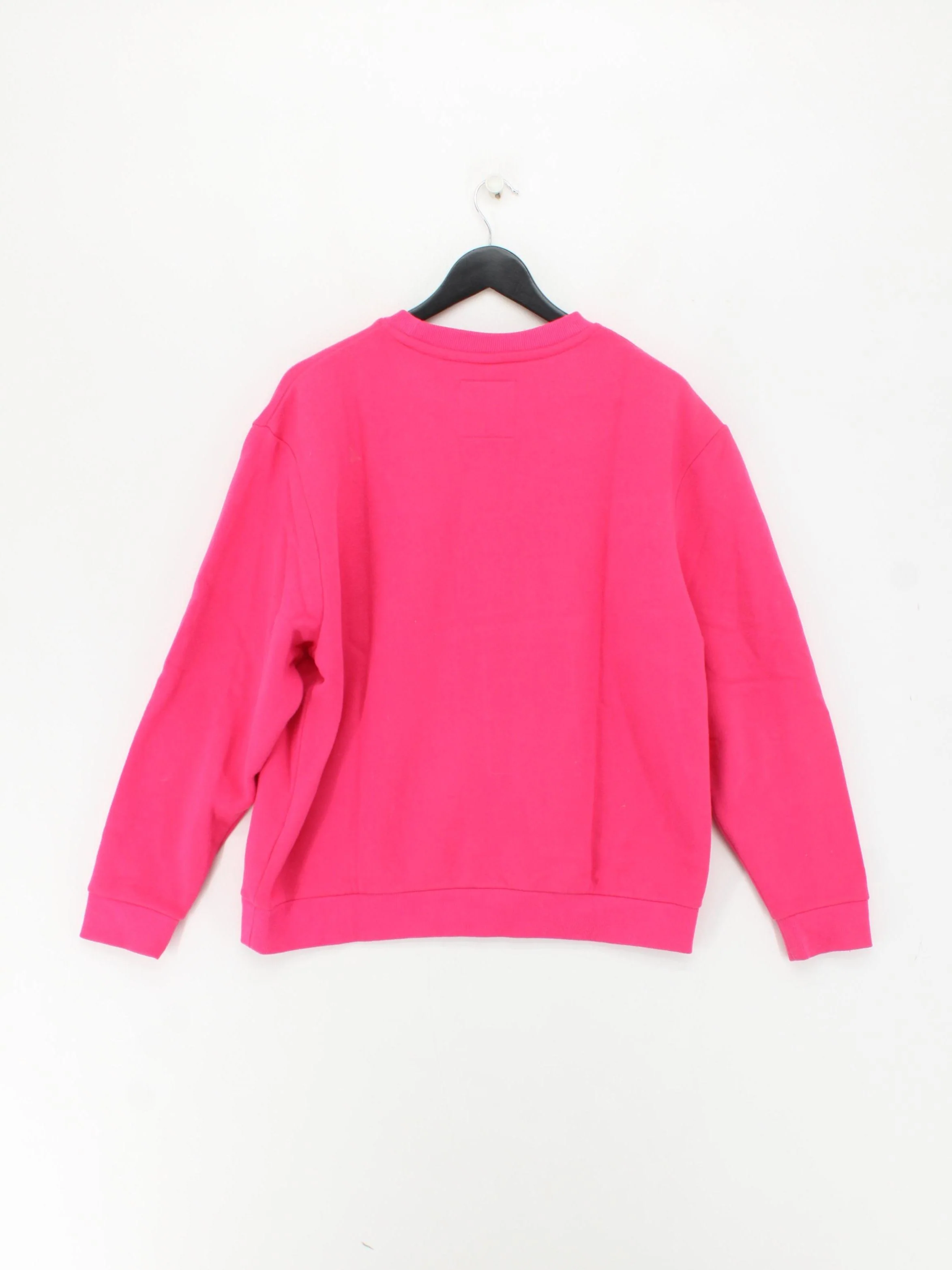 Superdry Women's Hoodie UK 12 Pink Graphic Cotton with Polyester Pullover - Image 2