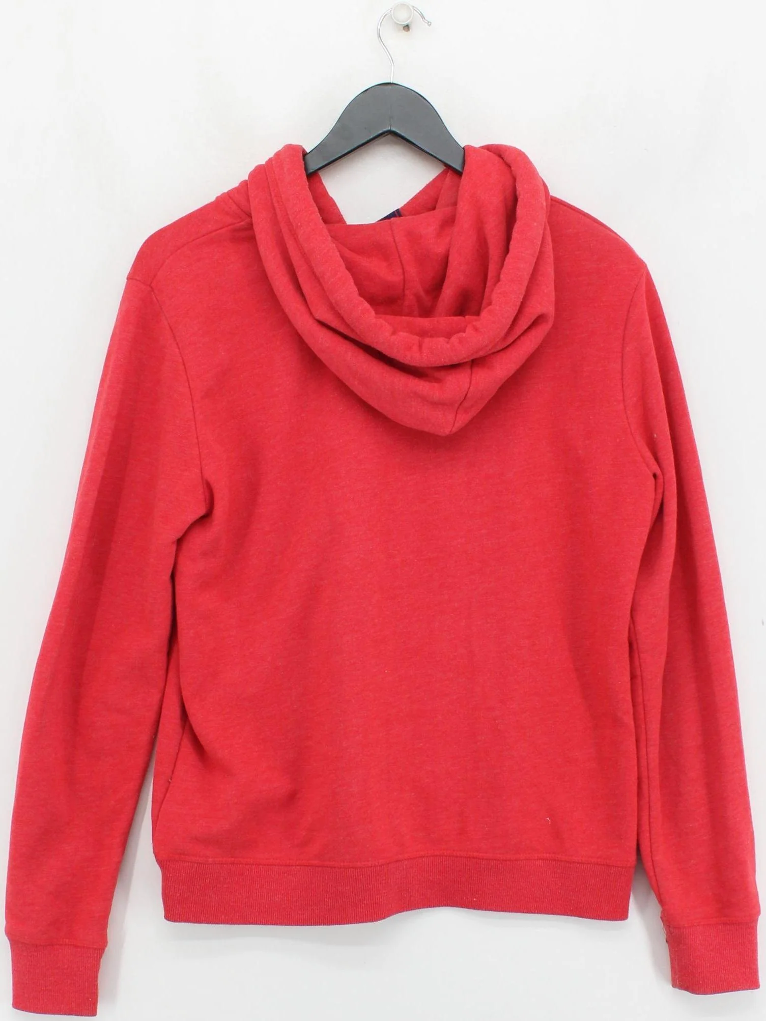 Superdry Women's Hoodie UK 12 Red Cotton with Polyester Pullover - Image 2