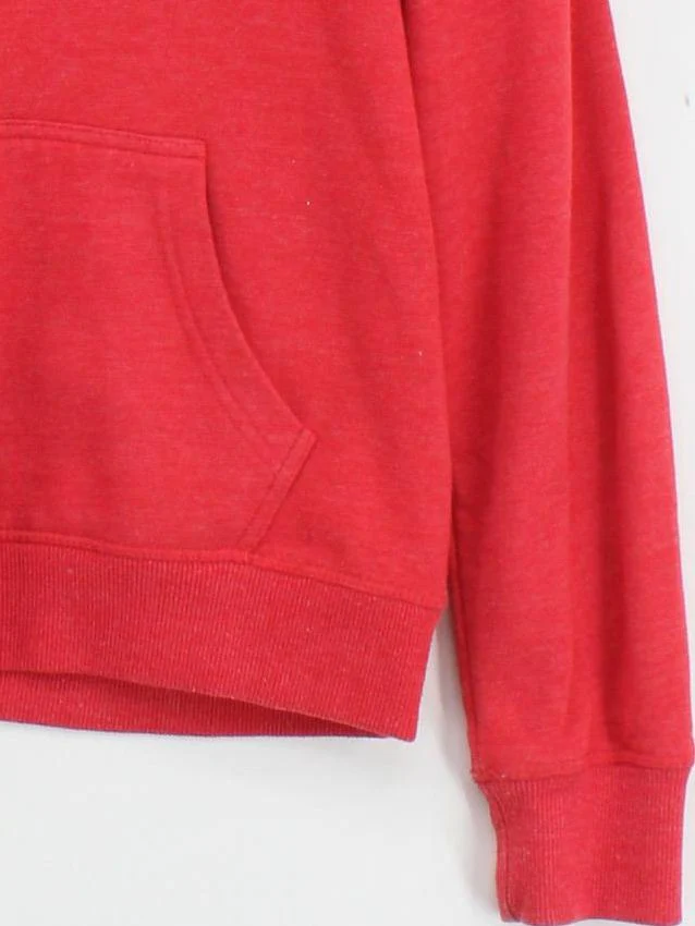 Superdry Women's Hoodie UK 12 Red Cotton with Polyester Pullover - Image 4
