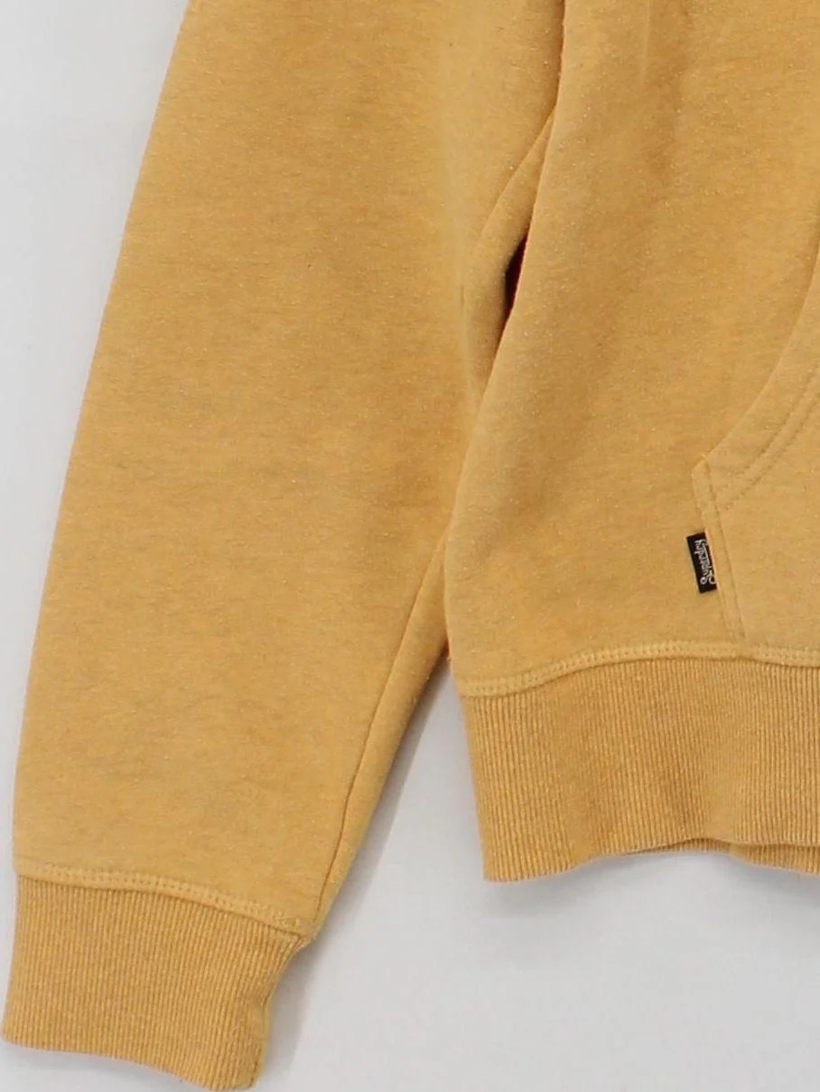 Superdry Women's Hoodie UK 12 Yellow 100% Other Pullover - Image 4