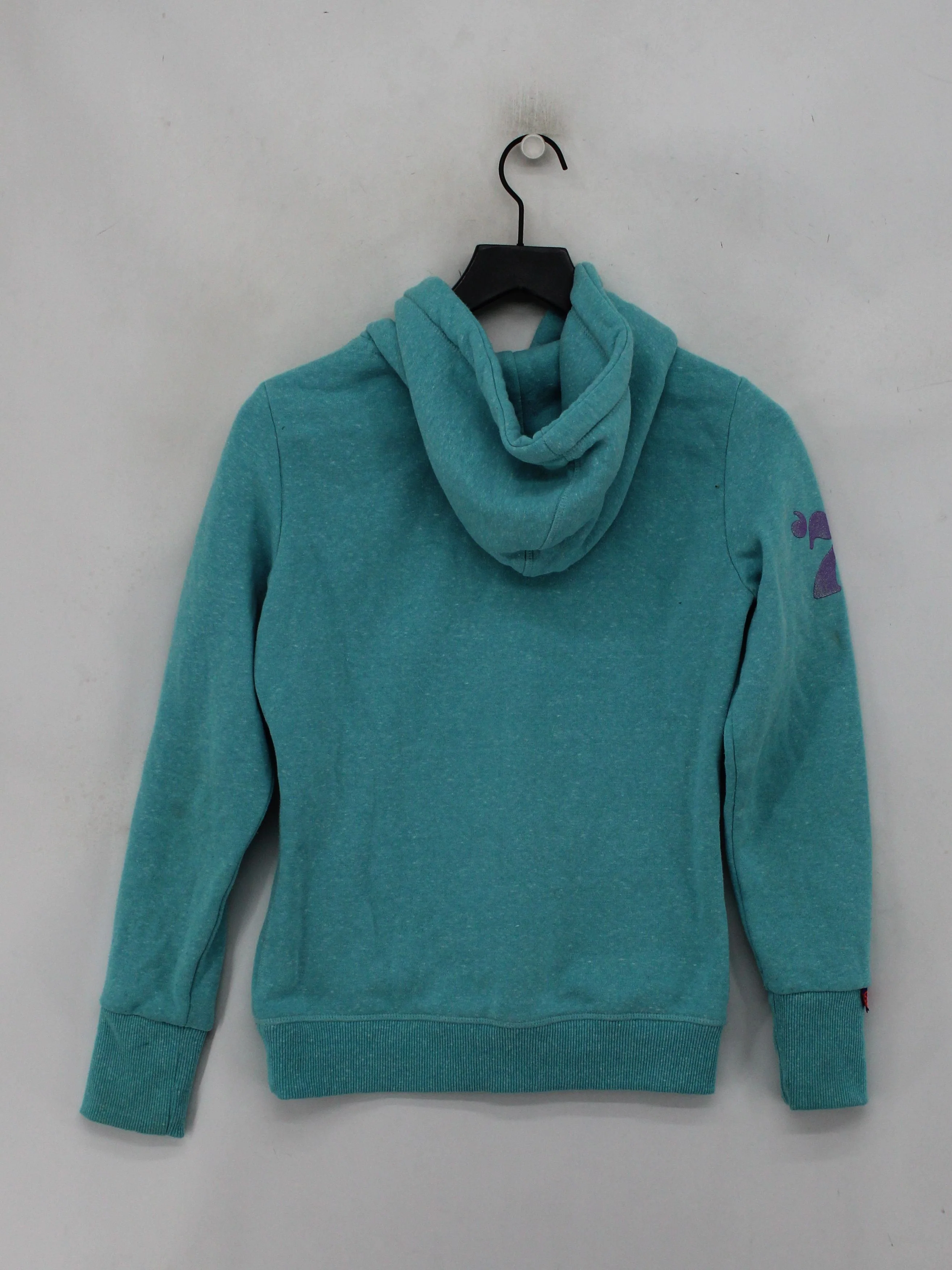 Superdry Women's Hoodie XS Blue Polyester with Cotton Pullover - Image 2