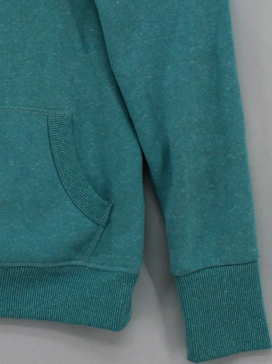 Superdry Women's Hoodie XS Blue Polyester with Cotton Pullover - Image 4