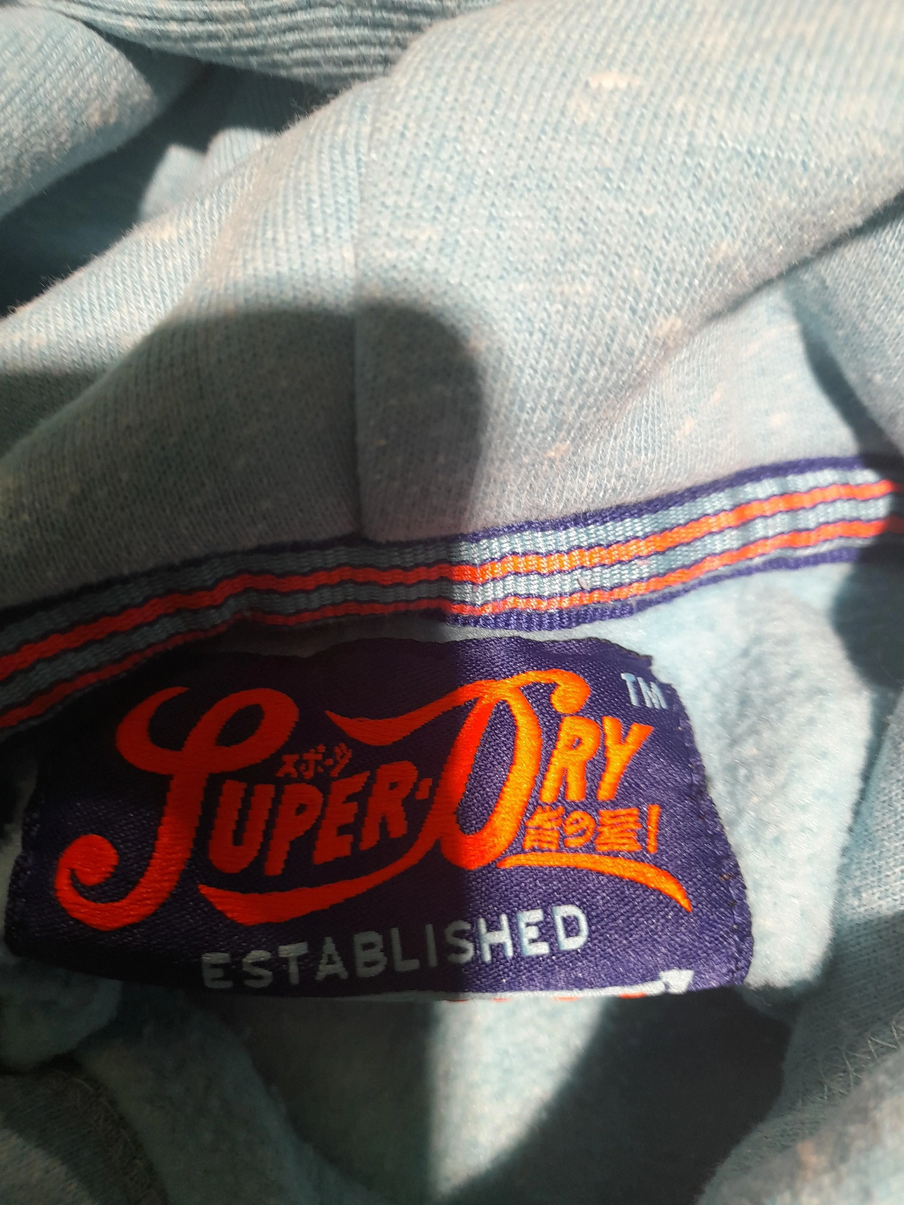 Superdry Women's Hoodie XS Blue Polyester with Cotton Pullover - Image 6