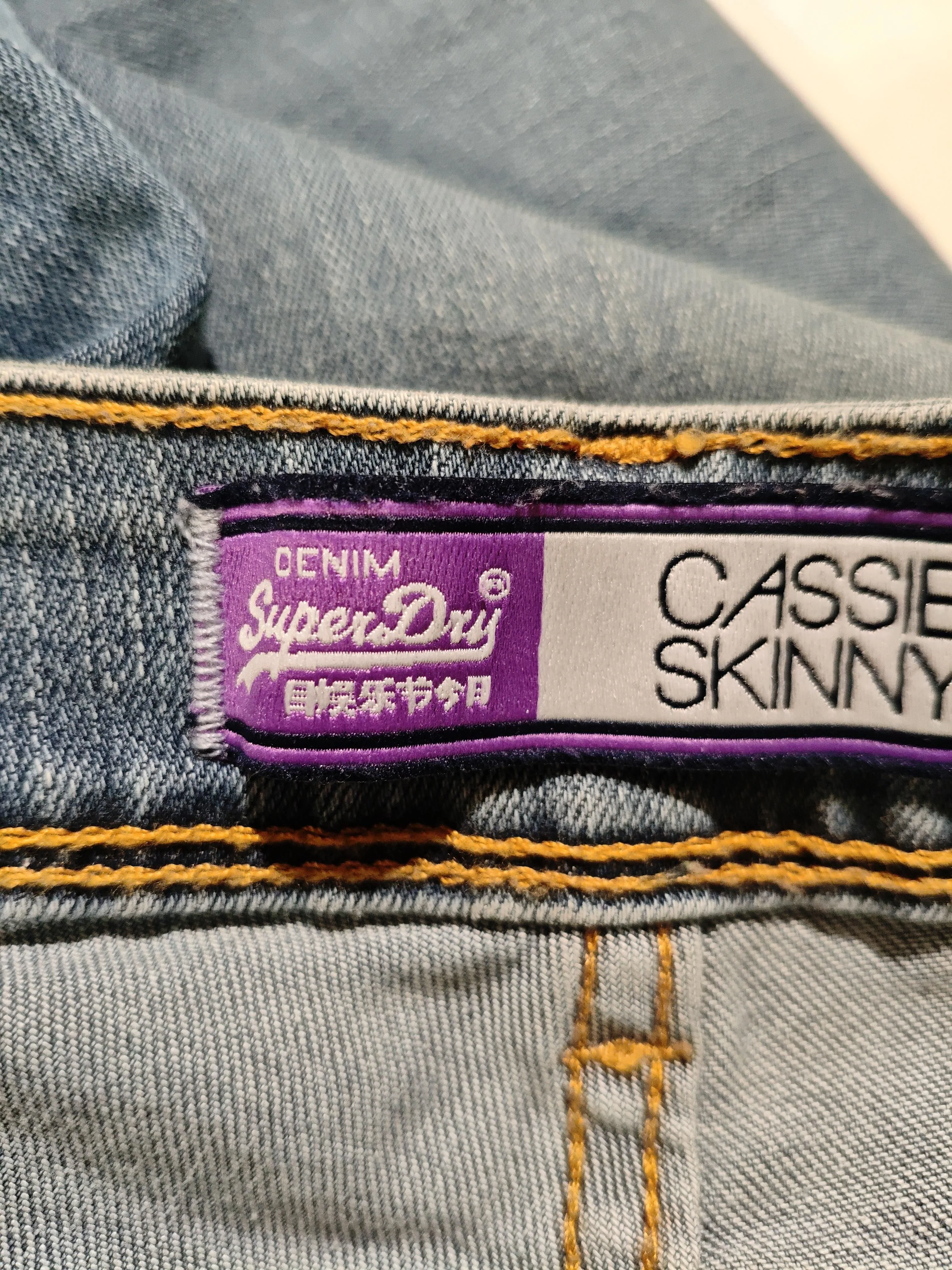 Superdry Women's Jeans W 29 in Blue Cotton with Polyester, Elastane Skinny - Image 5