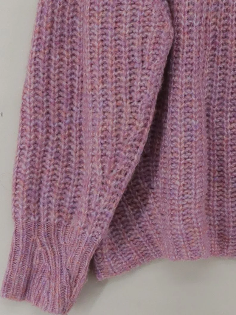 Superdry Women's Jumper M Purple Acrylic with Polyester, Wool, Nylon Pullover - Image 4