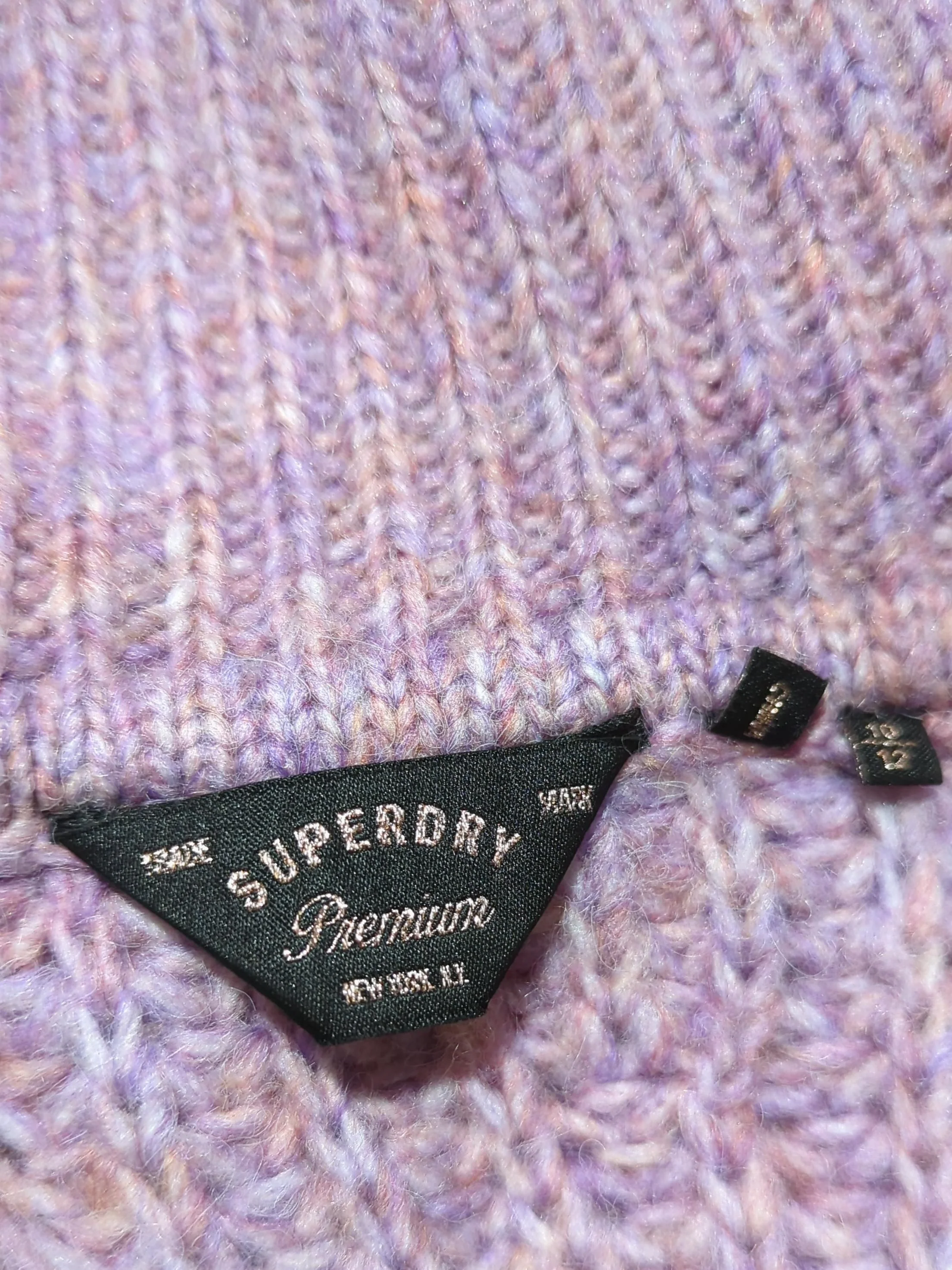 Superdry Women's Jumper M Purple Acrylic with Polyester, Wool, Nylon Pullover - Image 5