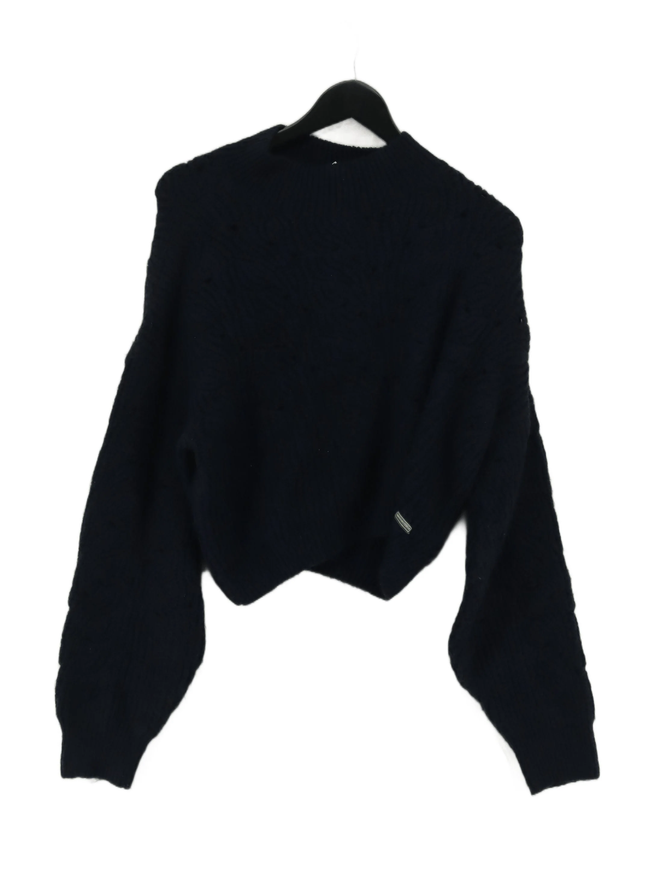 Superdry Women's Jumper UK 10 Blue Acrylic with Polyamide, Polyester Pullover