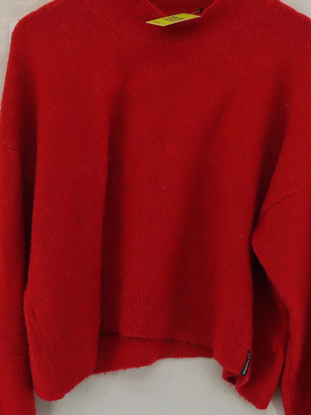 Superdry Women's Jumper UK 16 Red Acrylic - Image 3