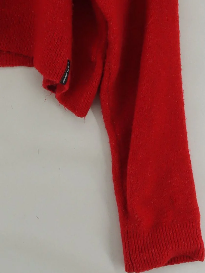 Superdry Women's Jumper UK 16 Red Acrylic - Image 4
