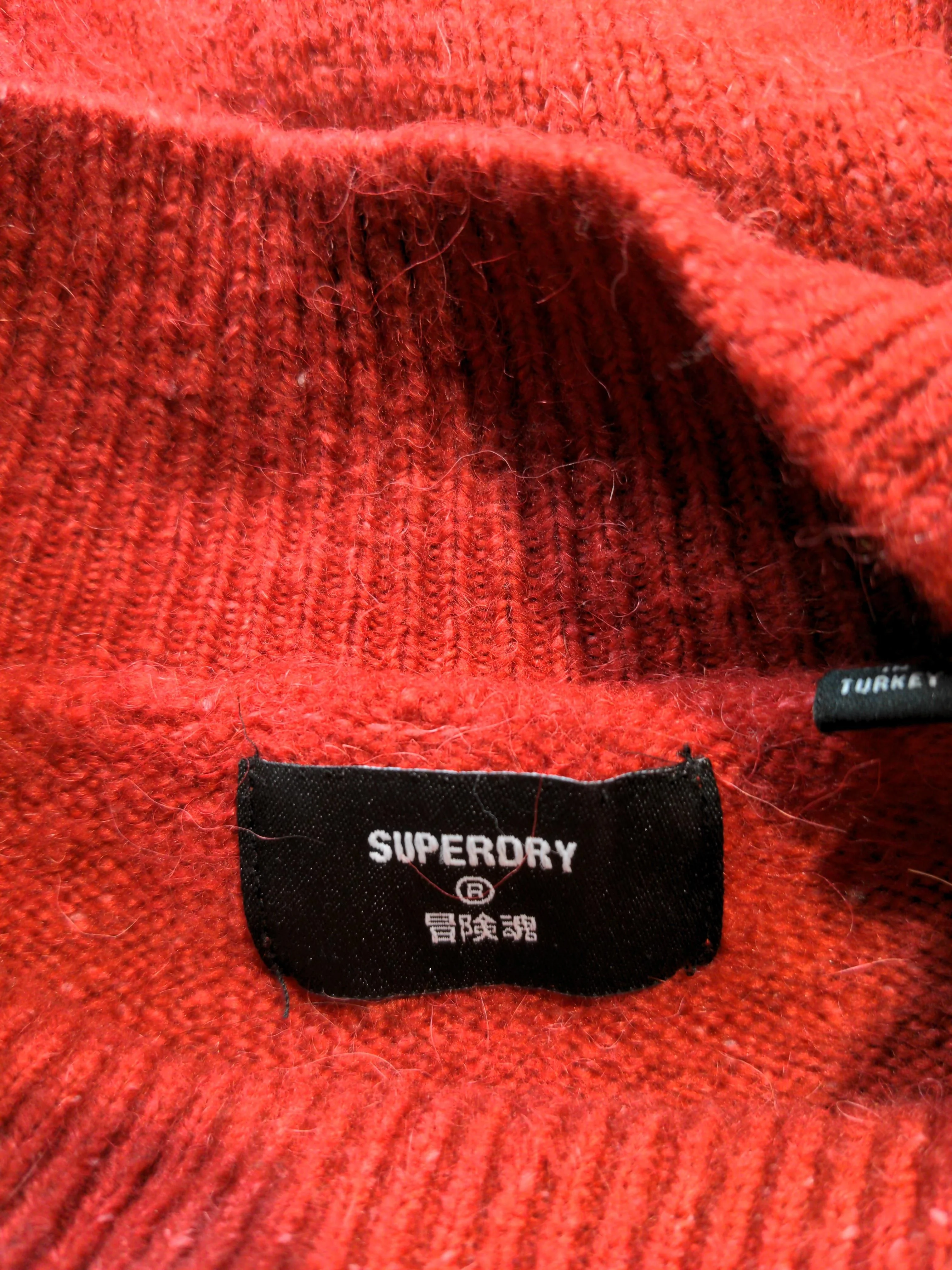Superdry Women's Jumper UK 16 Red Acrylic - Image 6