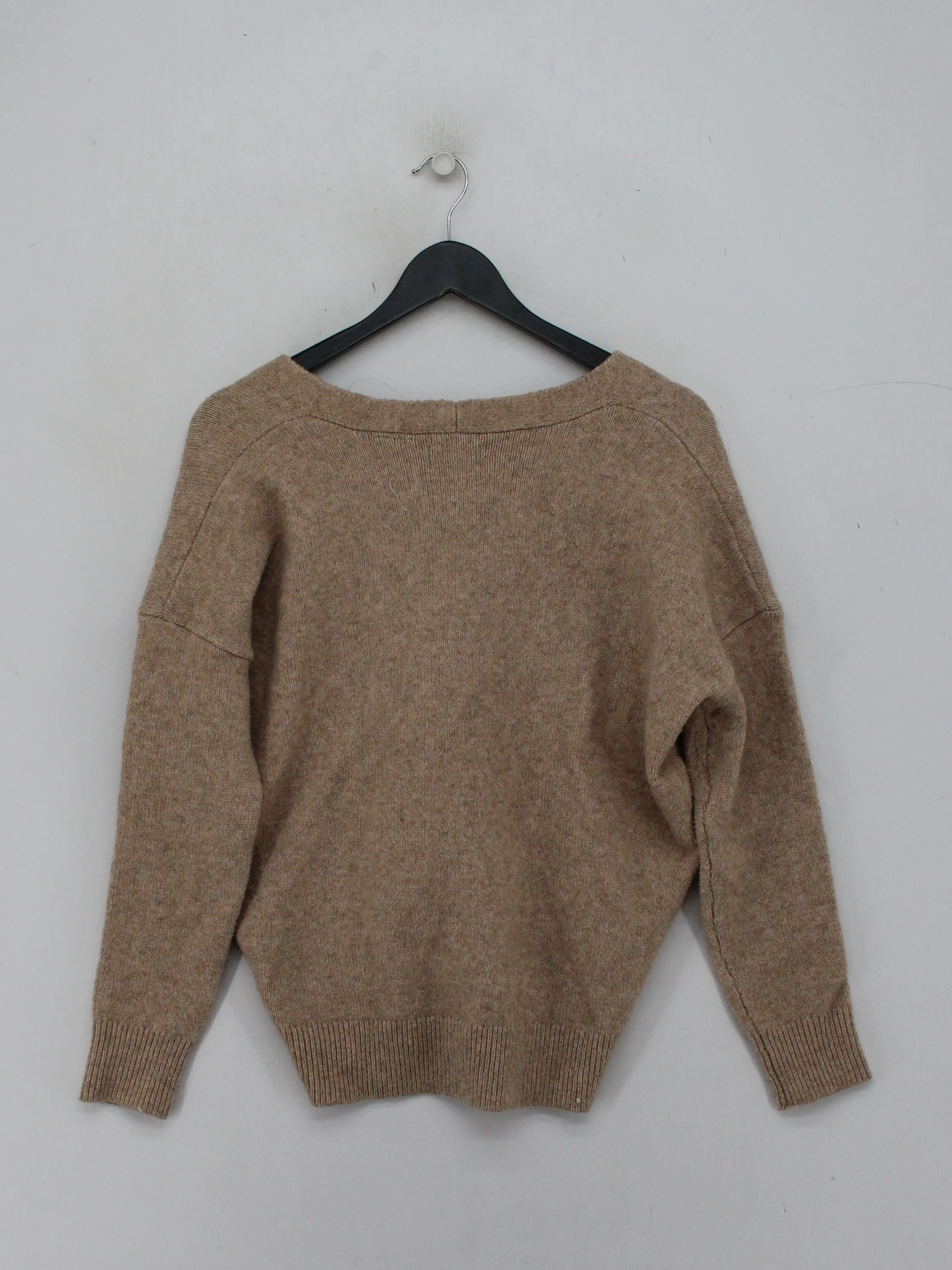 Superdry Women's Jumper UK 8 Tan Polyester with Wool, Nylon, Elastane Pullover - Image 2
