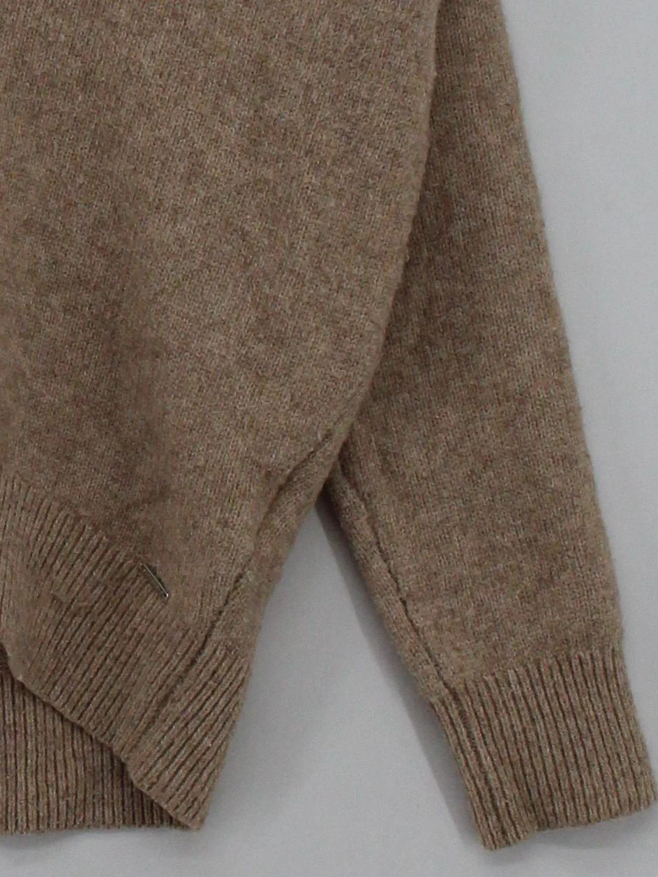 Superdry Women's Jumper UK 8 Tan Polyester with Wool, Nylon, Elastane Pullover - Image 4