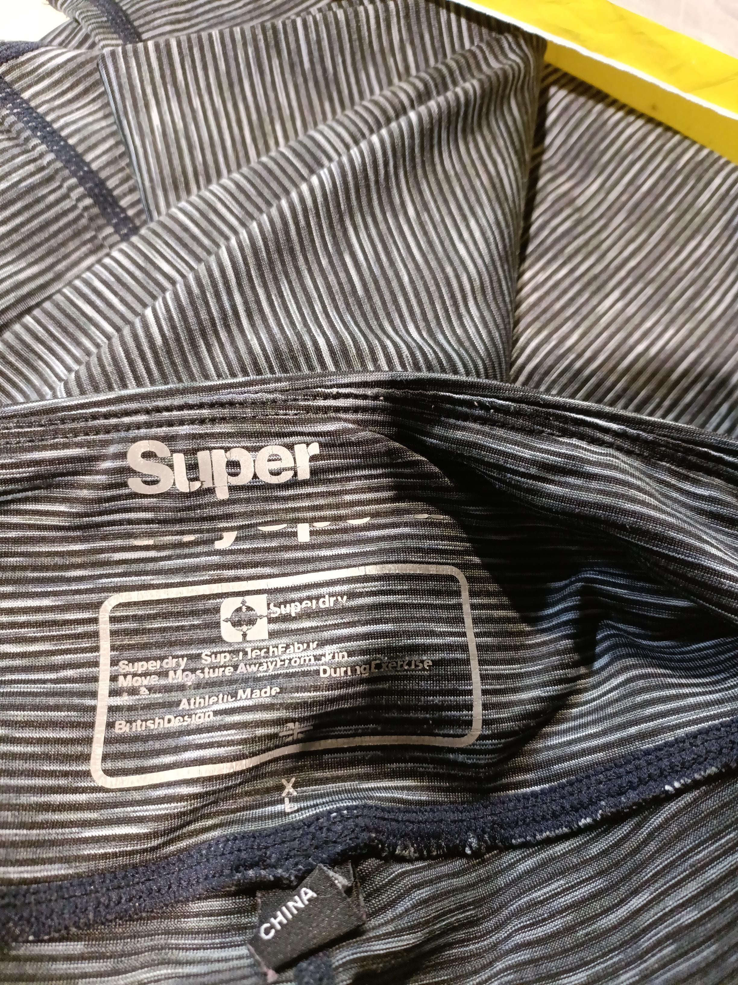 Superdry Women's Leggings L Grey Striped 100% Other Full length - Image 5