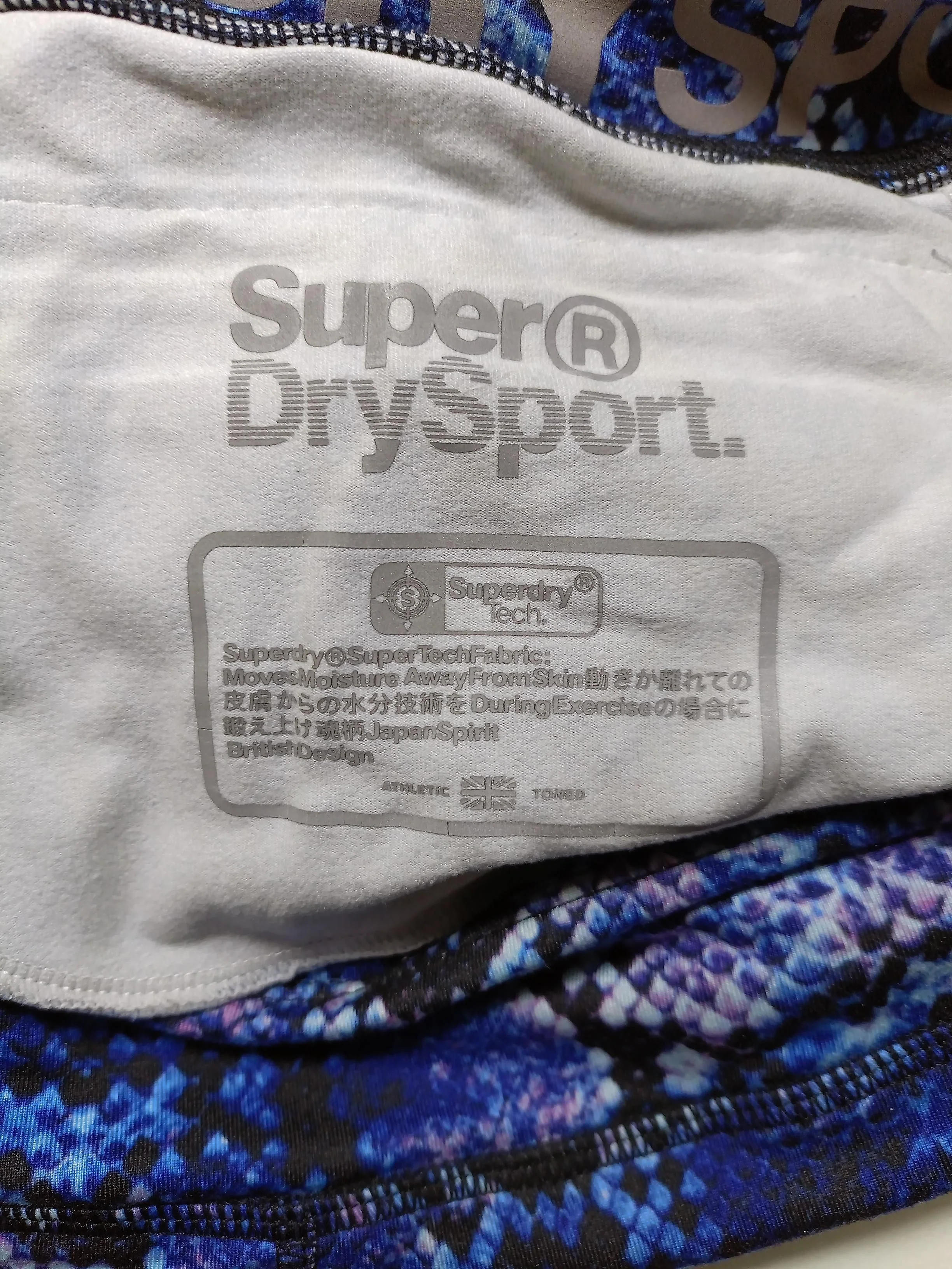 Superdry Women's Leggings M Blue Polyester with Elastane Full length - Image 6