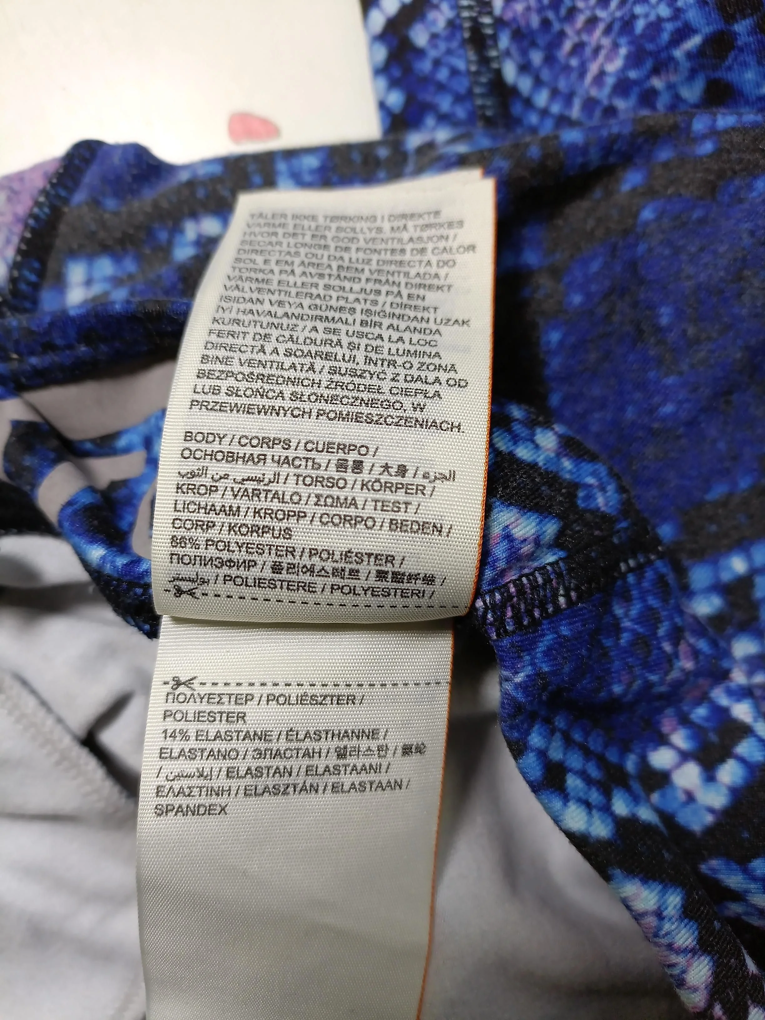 Superdry Women's Leggings M Blue Polyester with Elastane Full length - Image 7