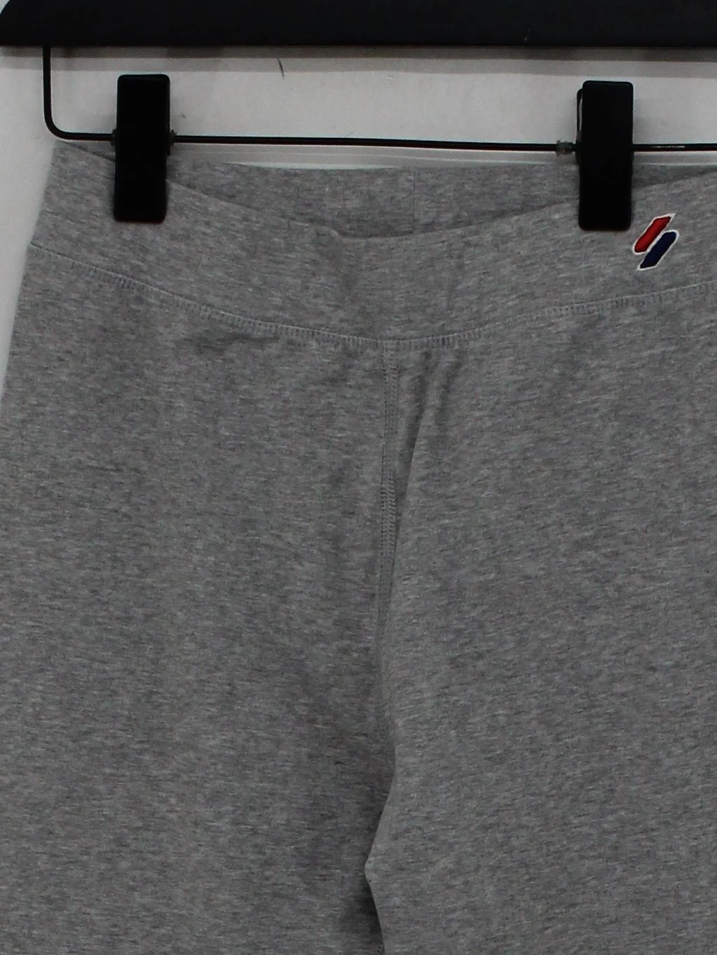 Superdry Women's Leggings S Grey Cotton with Polyester, Elastane Full length - Image 3