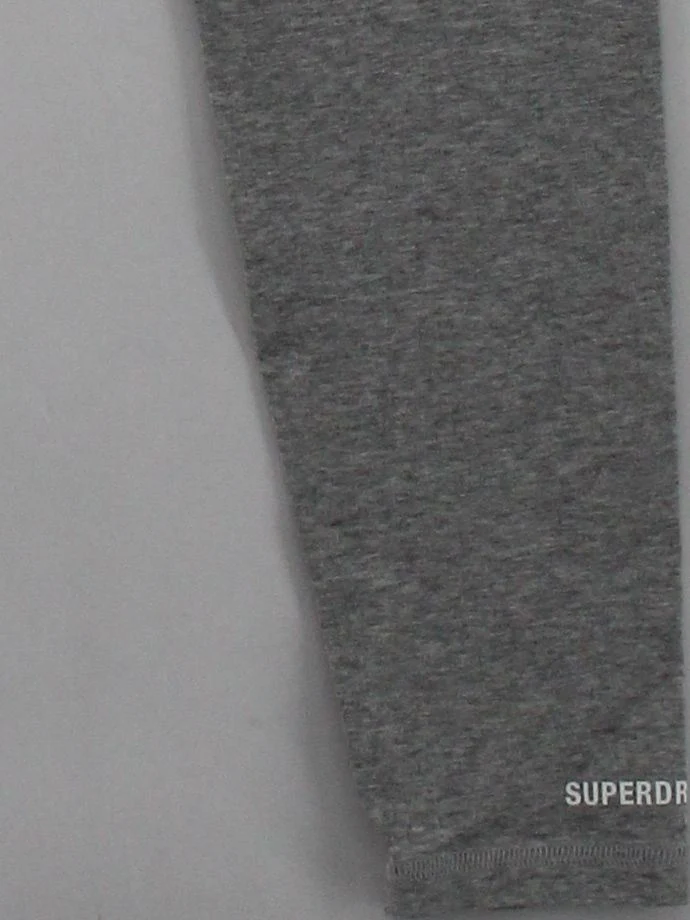 Superdry Women's Leggings S Grey Cotton with Polyester, Elastane Full length - Image 4